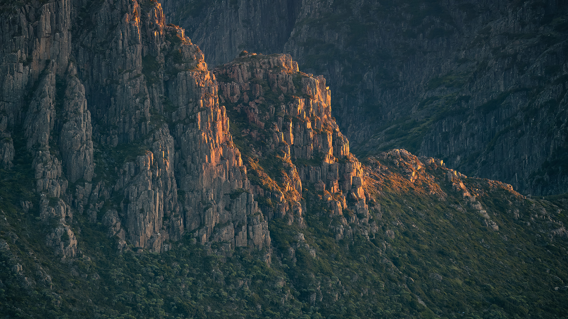 Close up details of Cradle Mountain -  A unique view of Tasmania's most iconic location.
