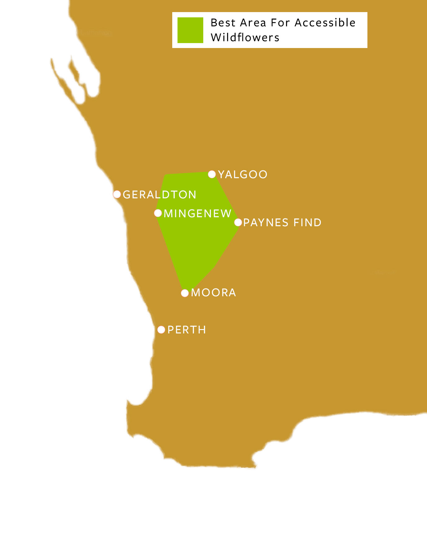 Map Of Wildflower Locations.