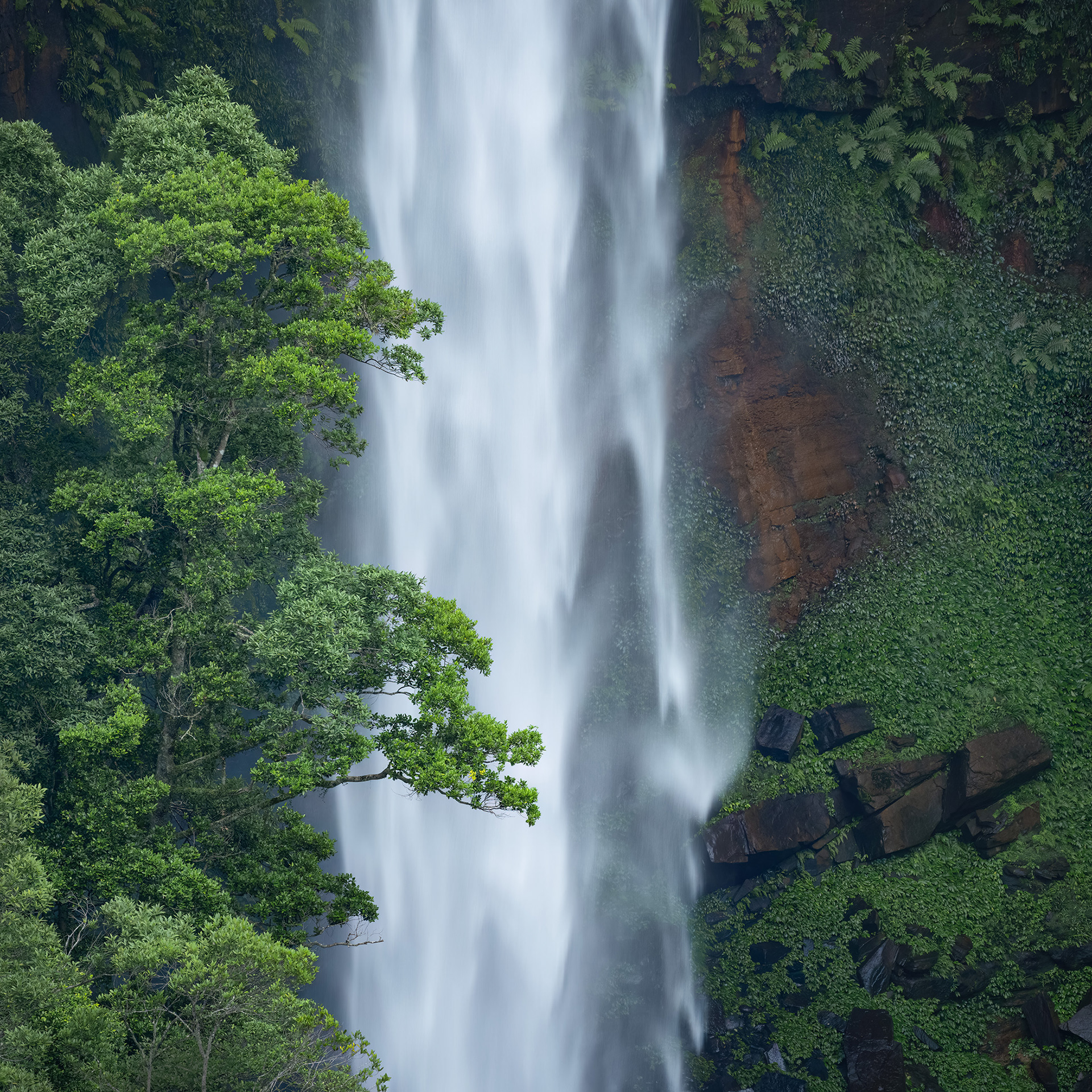 A close-up of one of the NSW Southern Highlands largest waterfalls.
