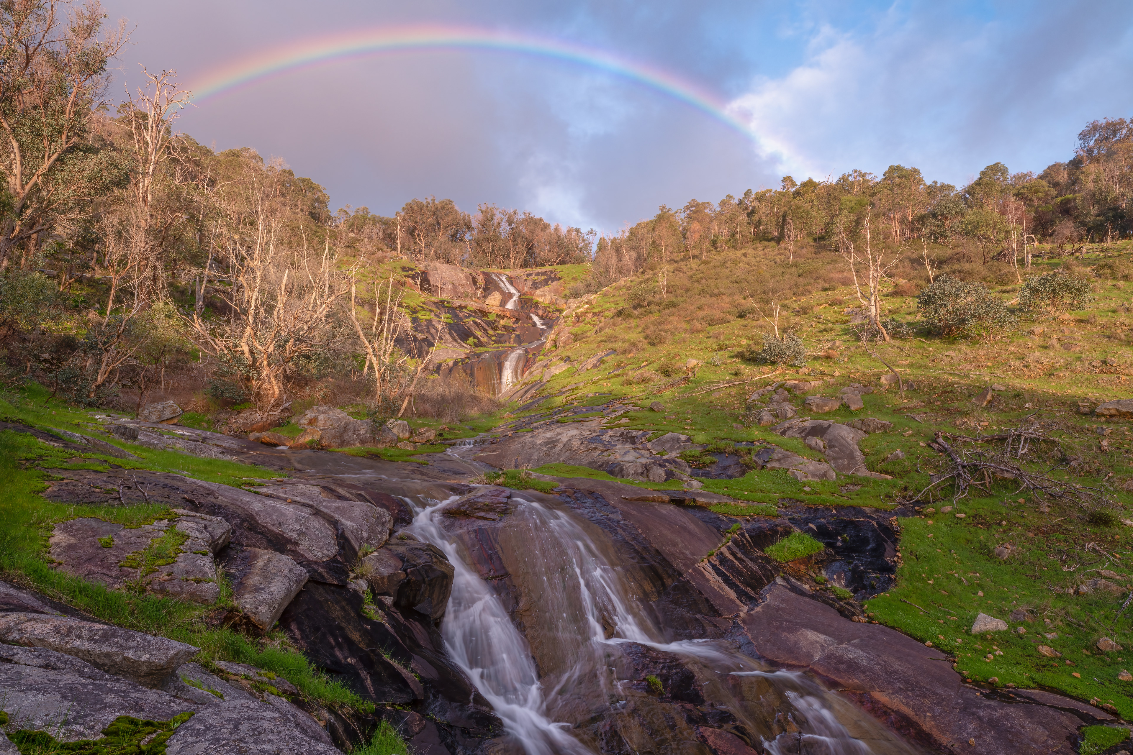 Whitby Falls Rainbow 01