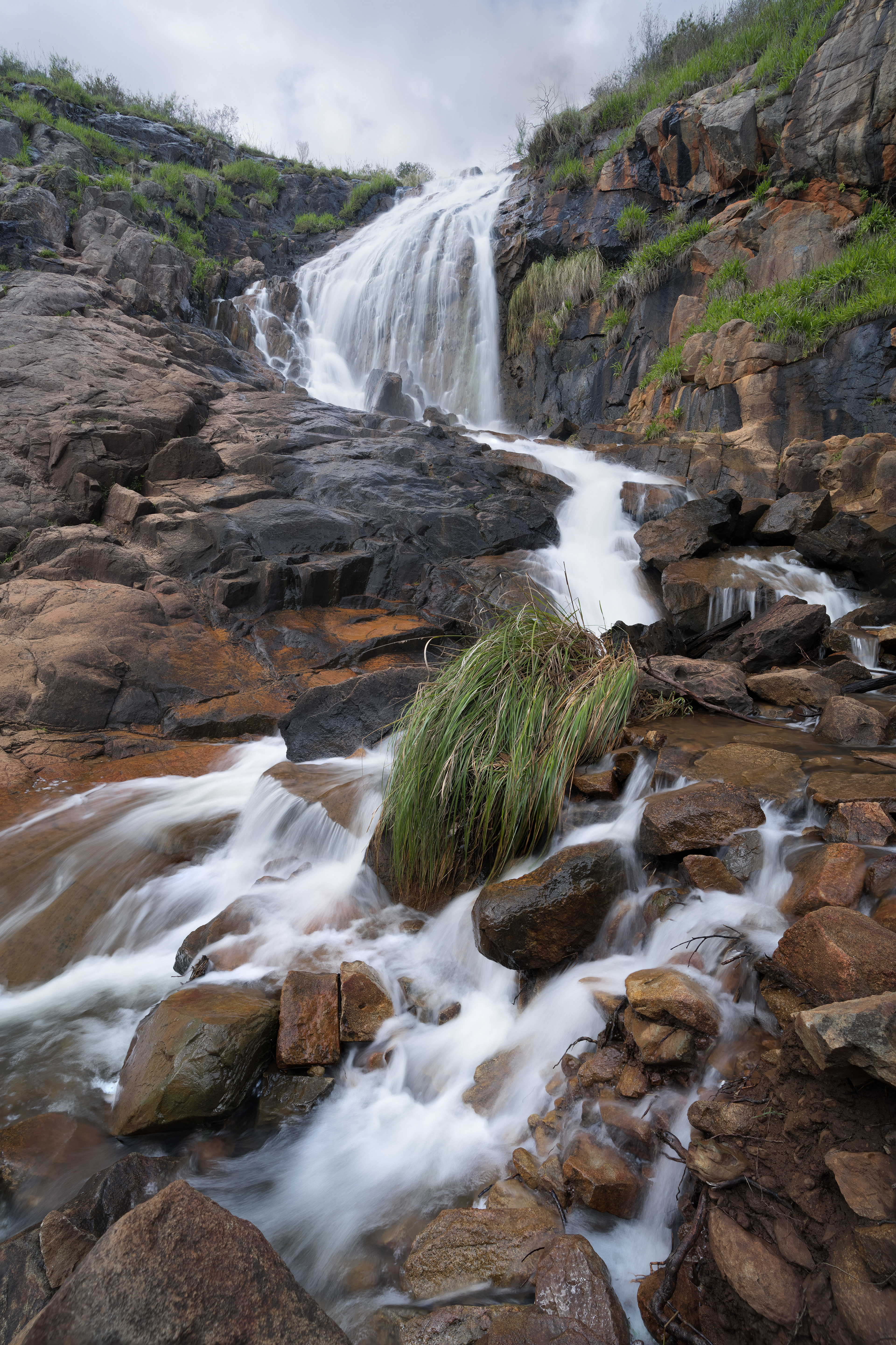 Lesmurdie Falls as seen from the base of the waterfall.