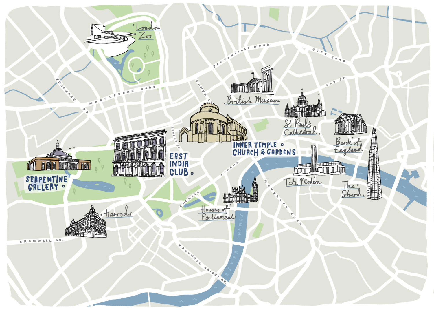 Laura Barnard - London Wedding Map