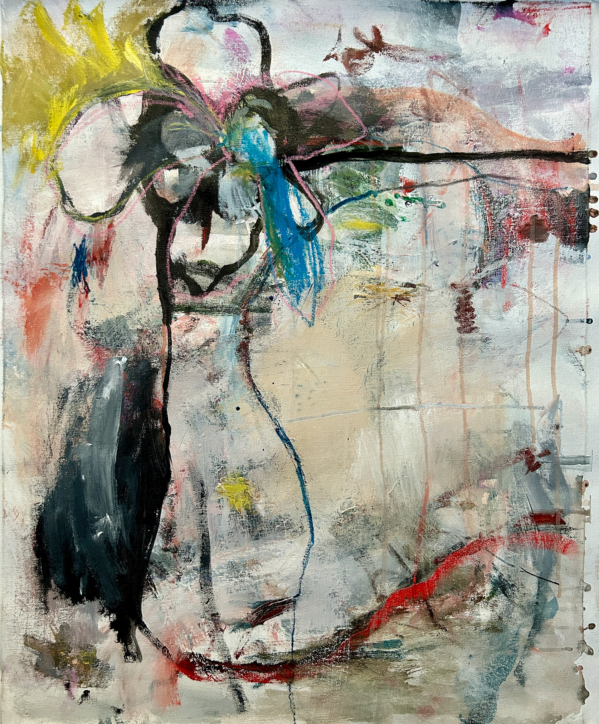 The Ghost's Wife Mixed media on canvas
