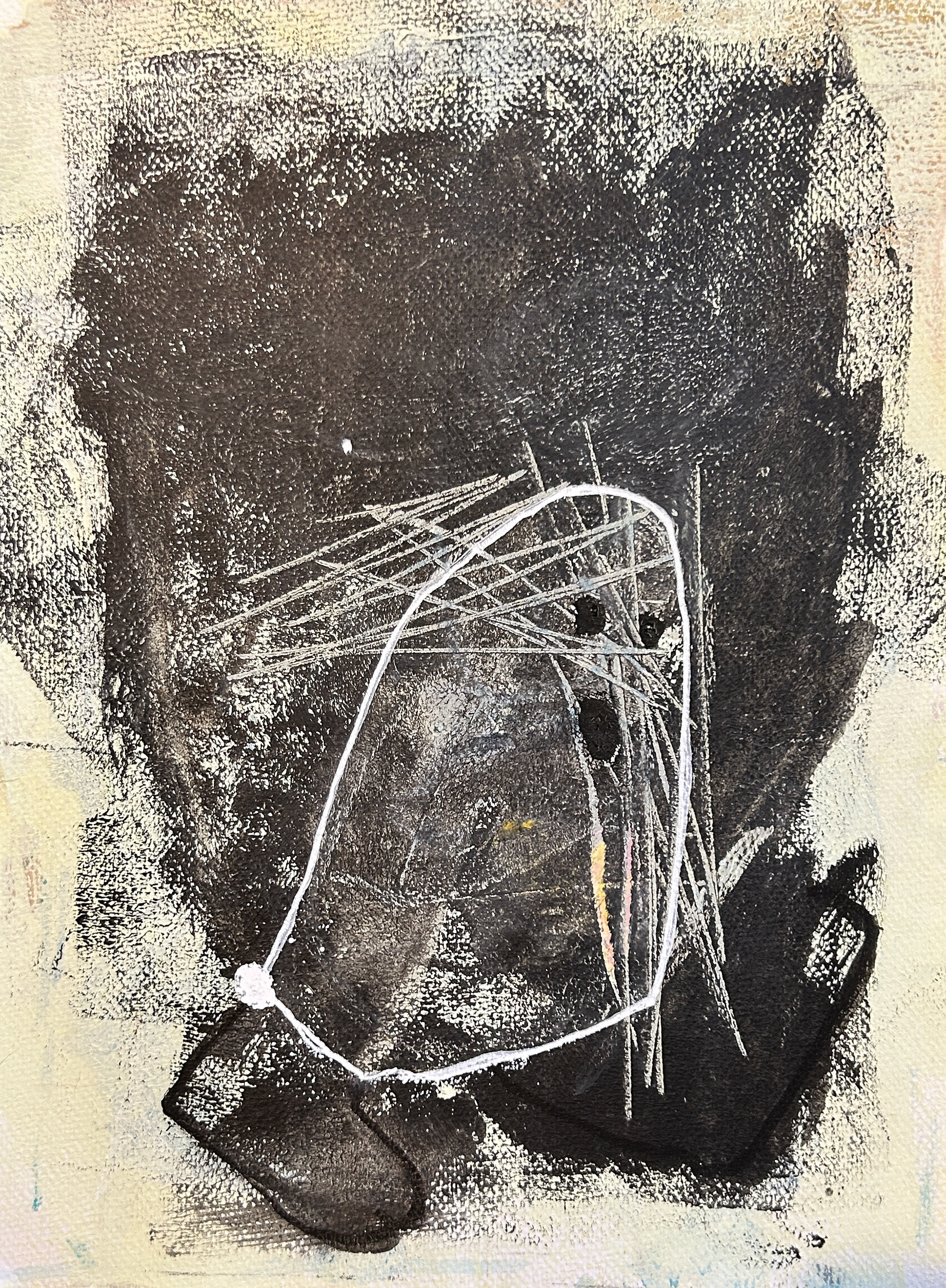 Running Ghost / Acyrlic on Paper / 9 x 12 inches
