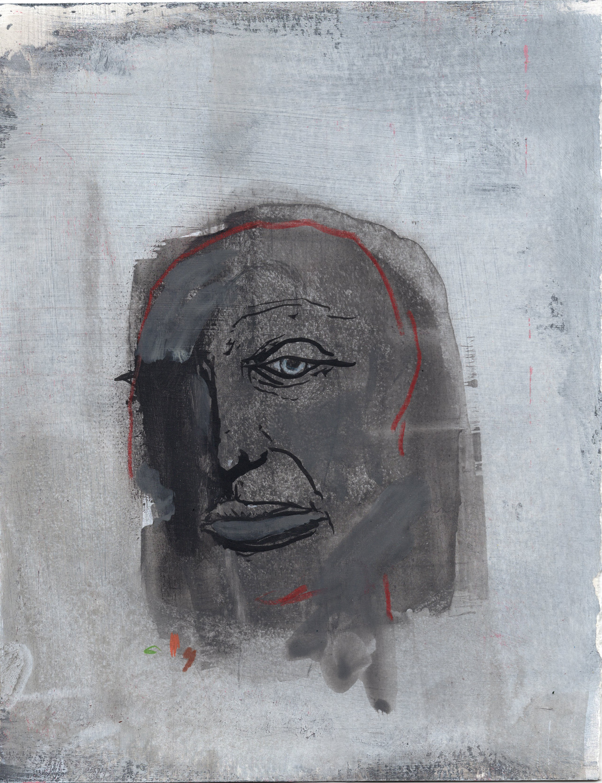 Human Clay Mixed media on Paper 9 x 12 inches