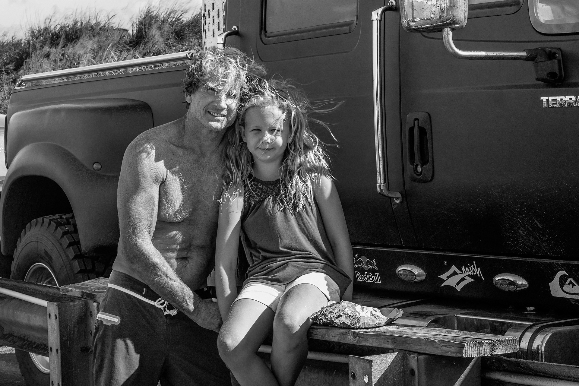ROBBY NAISH AND HIS DAUGHTER - MAUI, HAWAII 2017