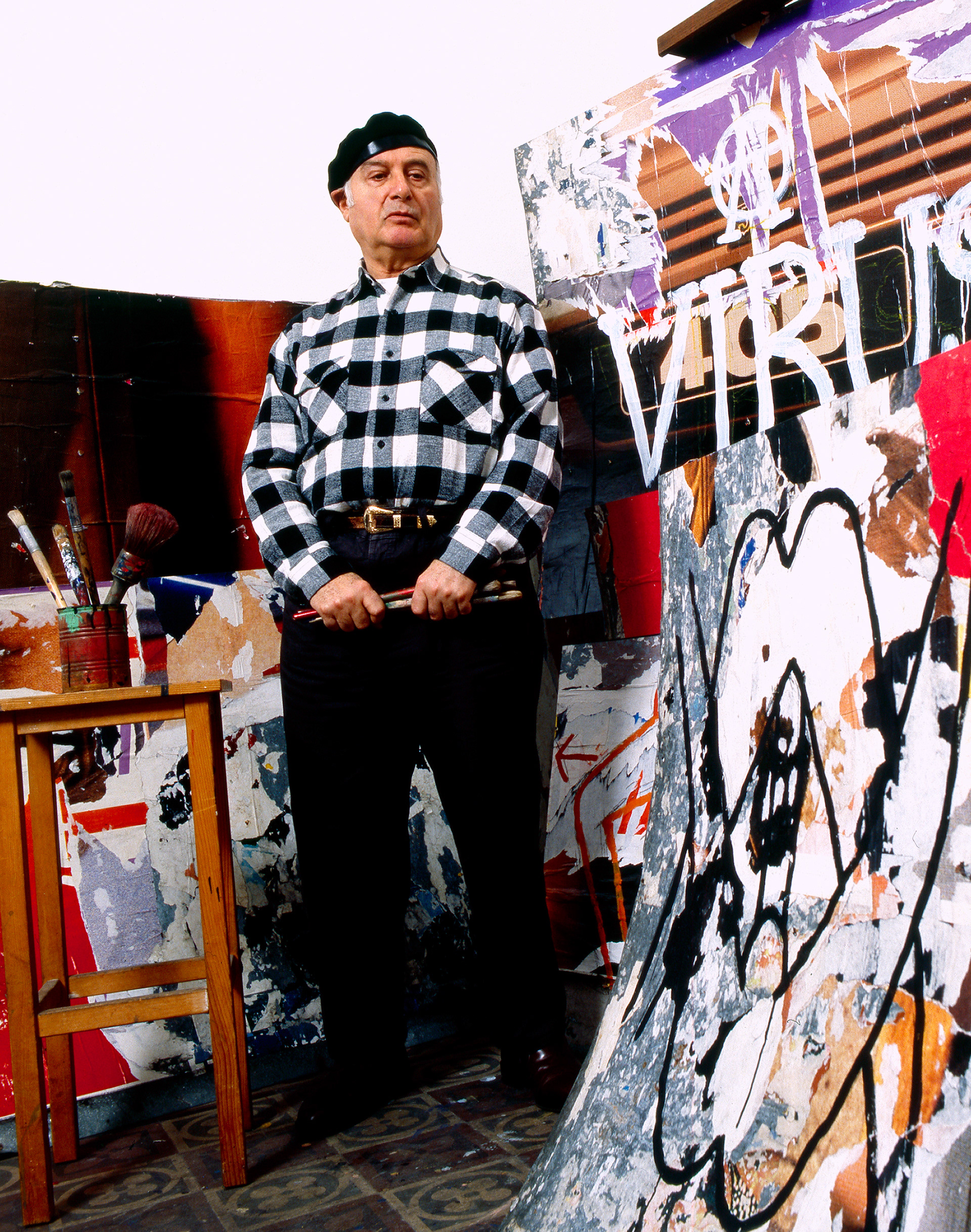 MIMMO ROTELLA FOR "IL VENERDÌ DI REPUBBLICA" MAGAZINE - MILAN, ITALY 1990