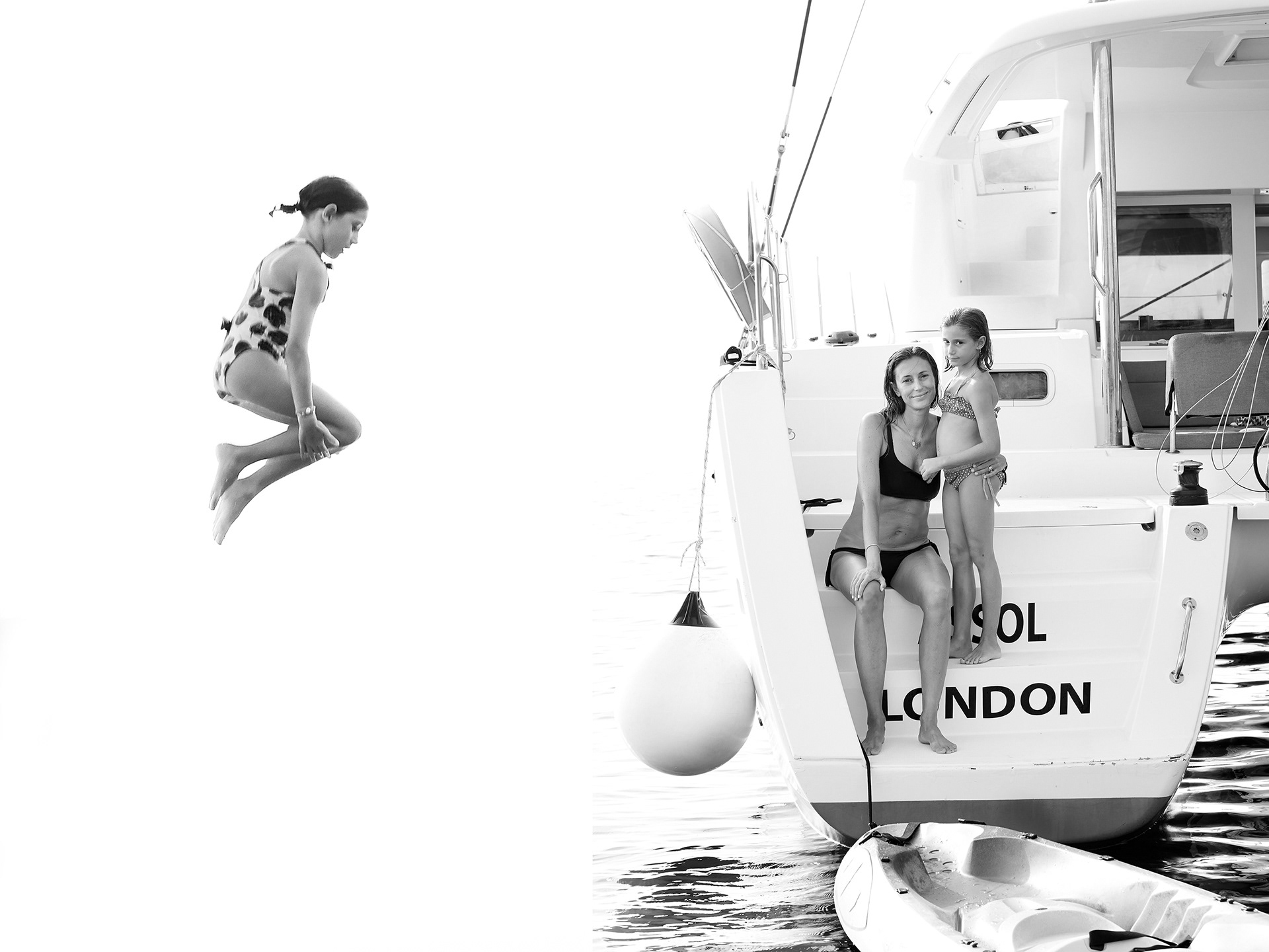 GIOVANNA SALZA PASSERA AND HER DAUGHTER LUCE - FORMENTERA-IBIZA 2017