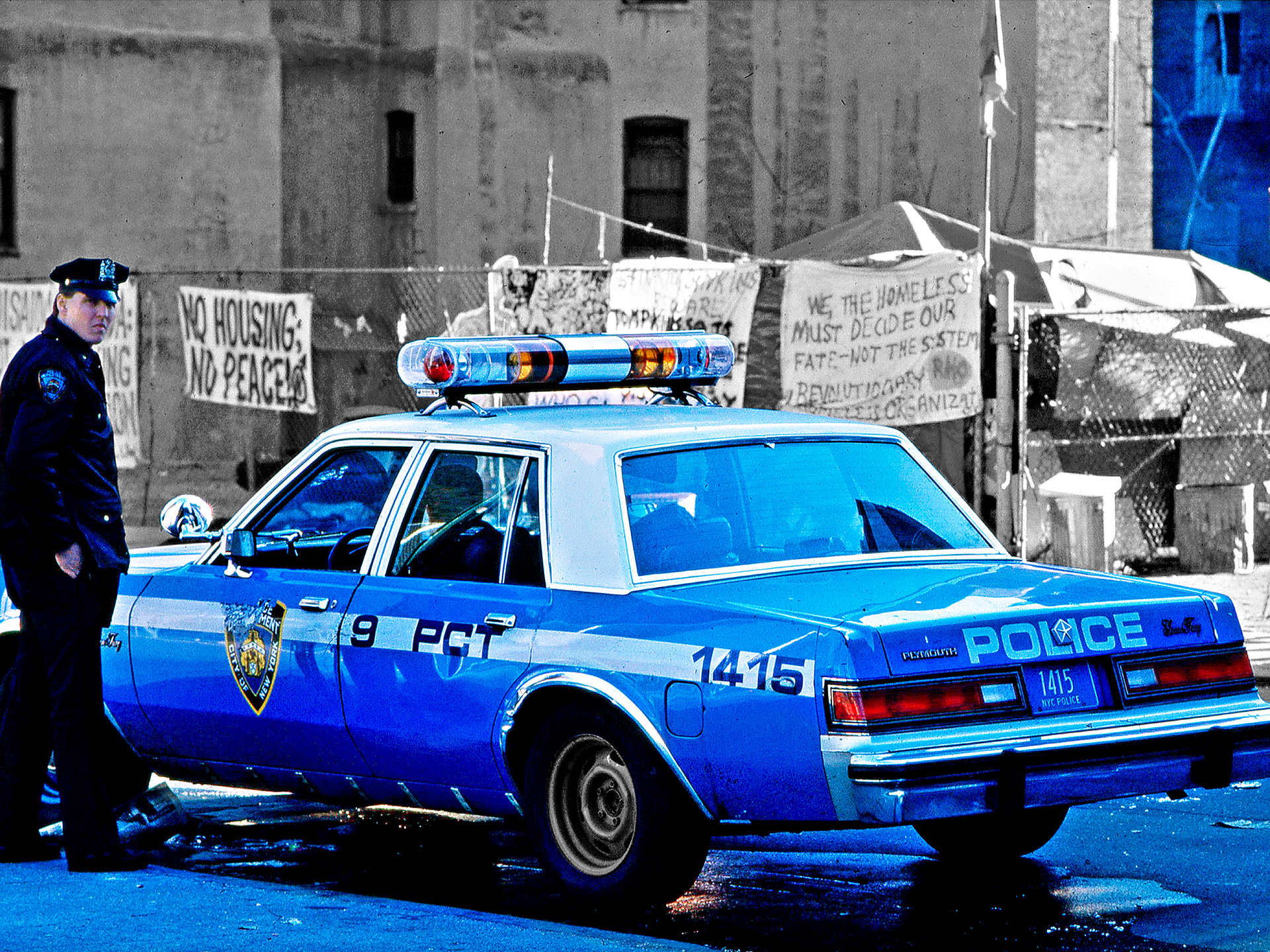 "HOMELESS IN NEW YORK" - REPORTAGE FOR 7 MAGAZINE - 1990