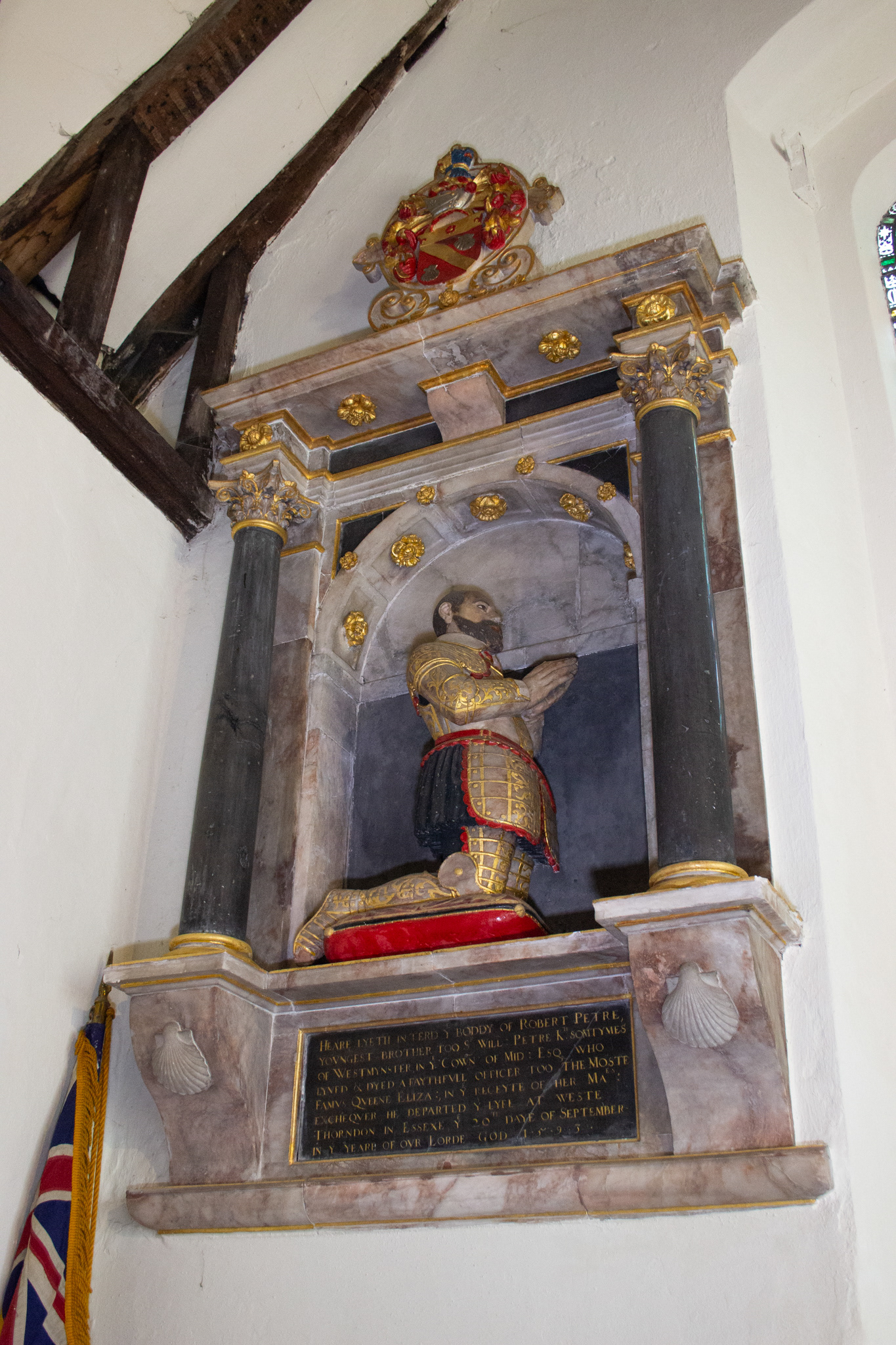 Kneeler monument to Robert Petre