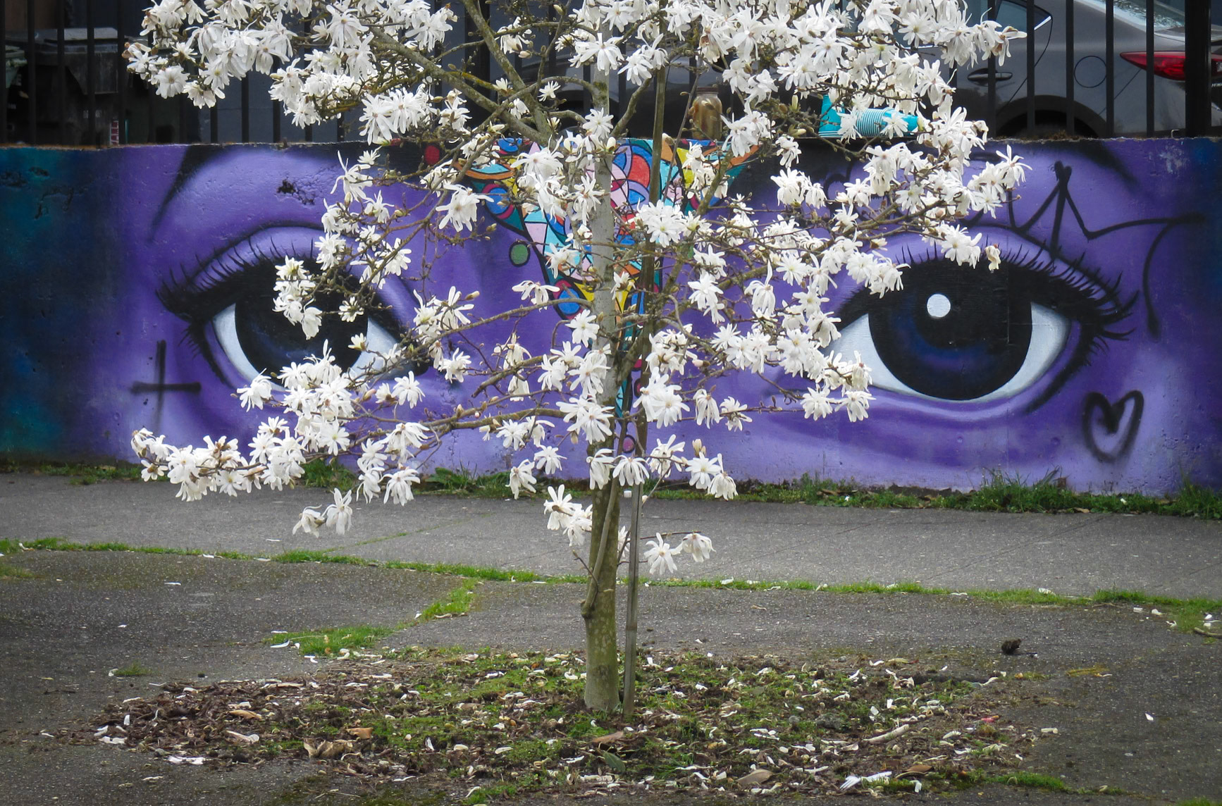 Small mural on 21st Ave at East Union.