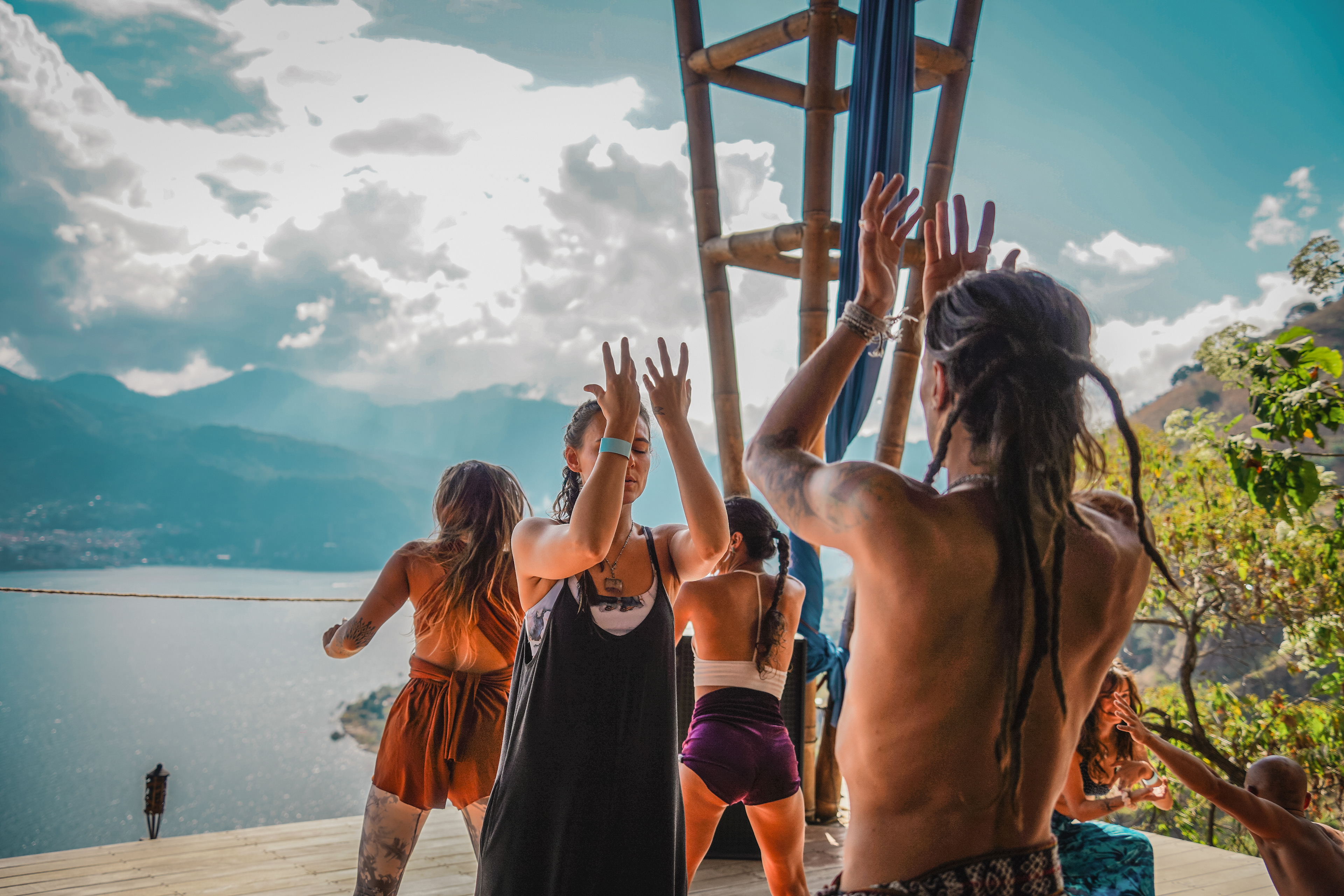 Movment Medicine with Oveous & Cacao Ceremony, Eagle's Nest, Lake Atitlan, Guatemala