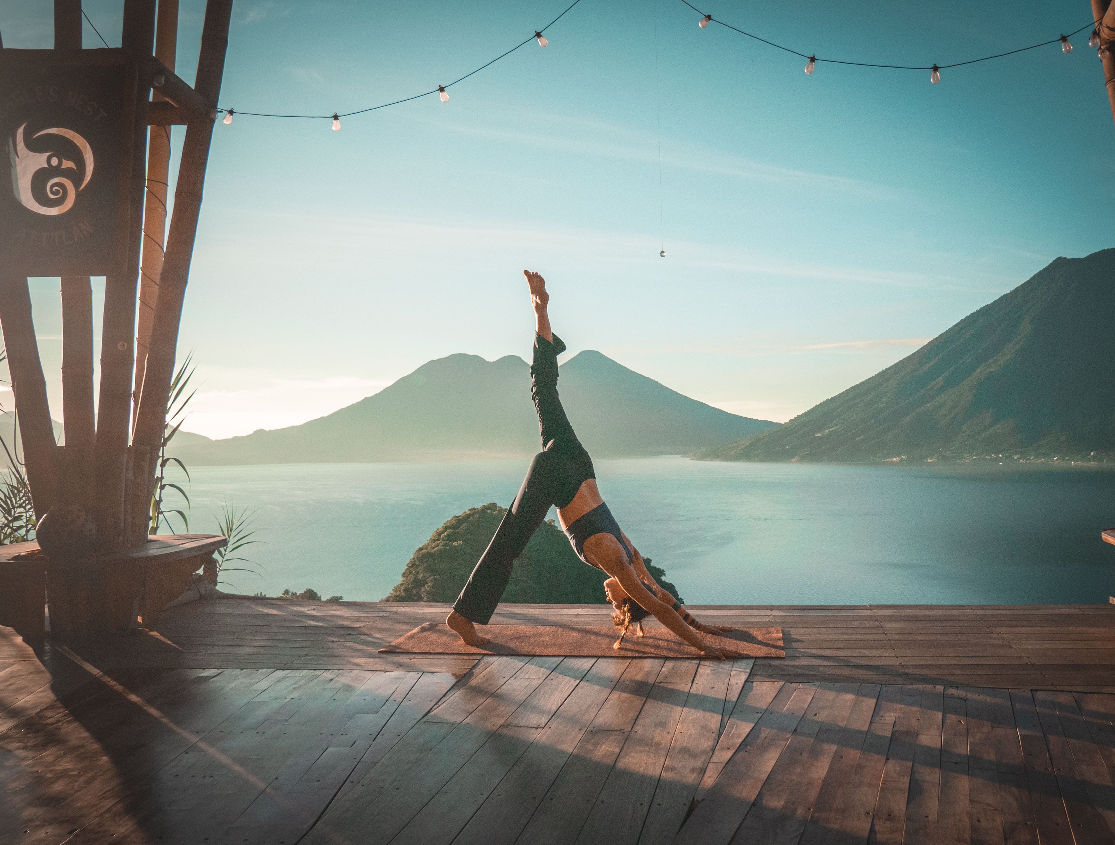Yoga Photo shoot with Miriam, Lake Atitlan, Guatemala