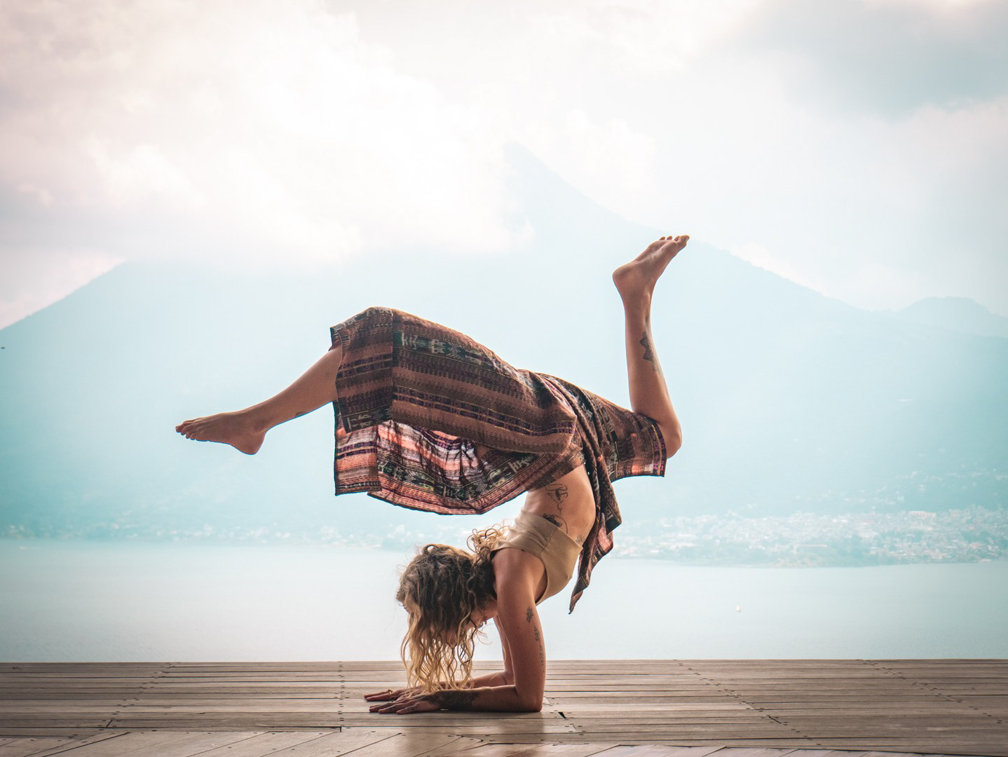 Yoga Photo shoot with Chrystee, Lake Atitlan, Guatemala