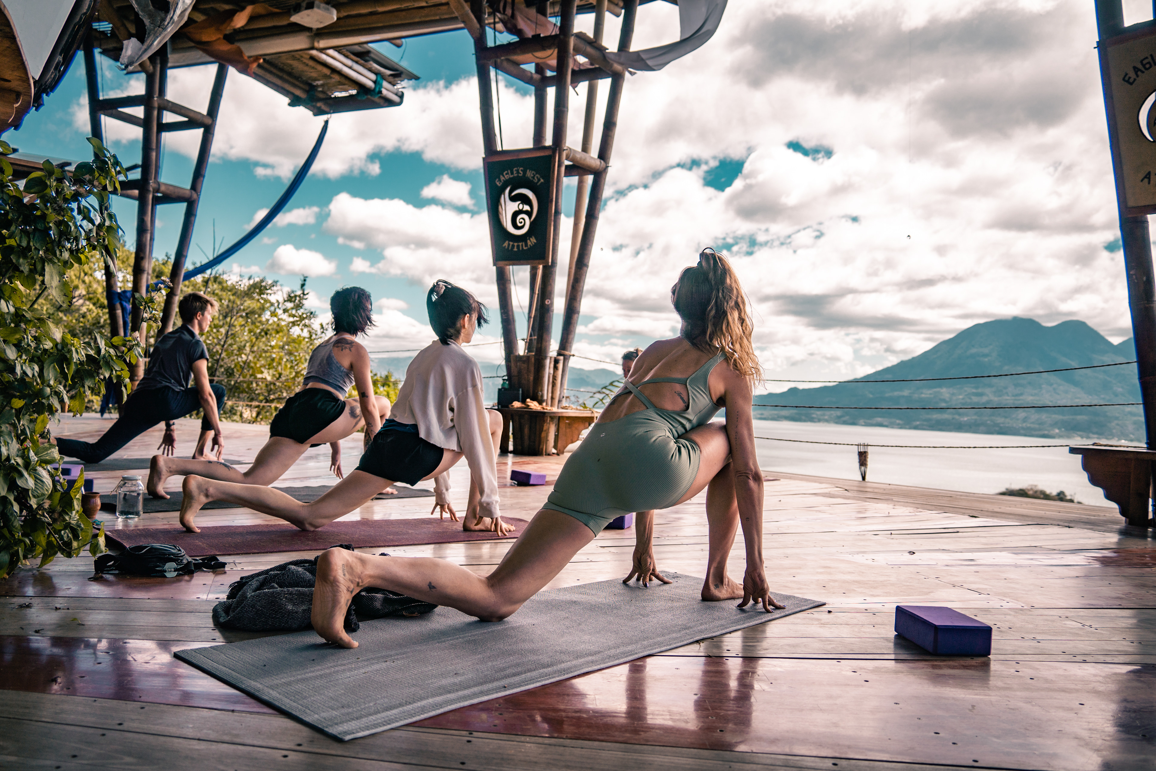 Yoga Photo shoot, Eagles Nest, Lake Atitlan, Guatemala