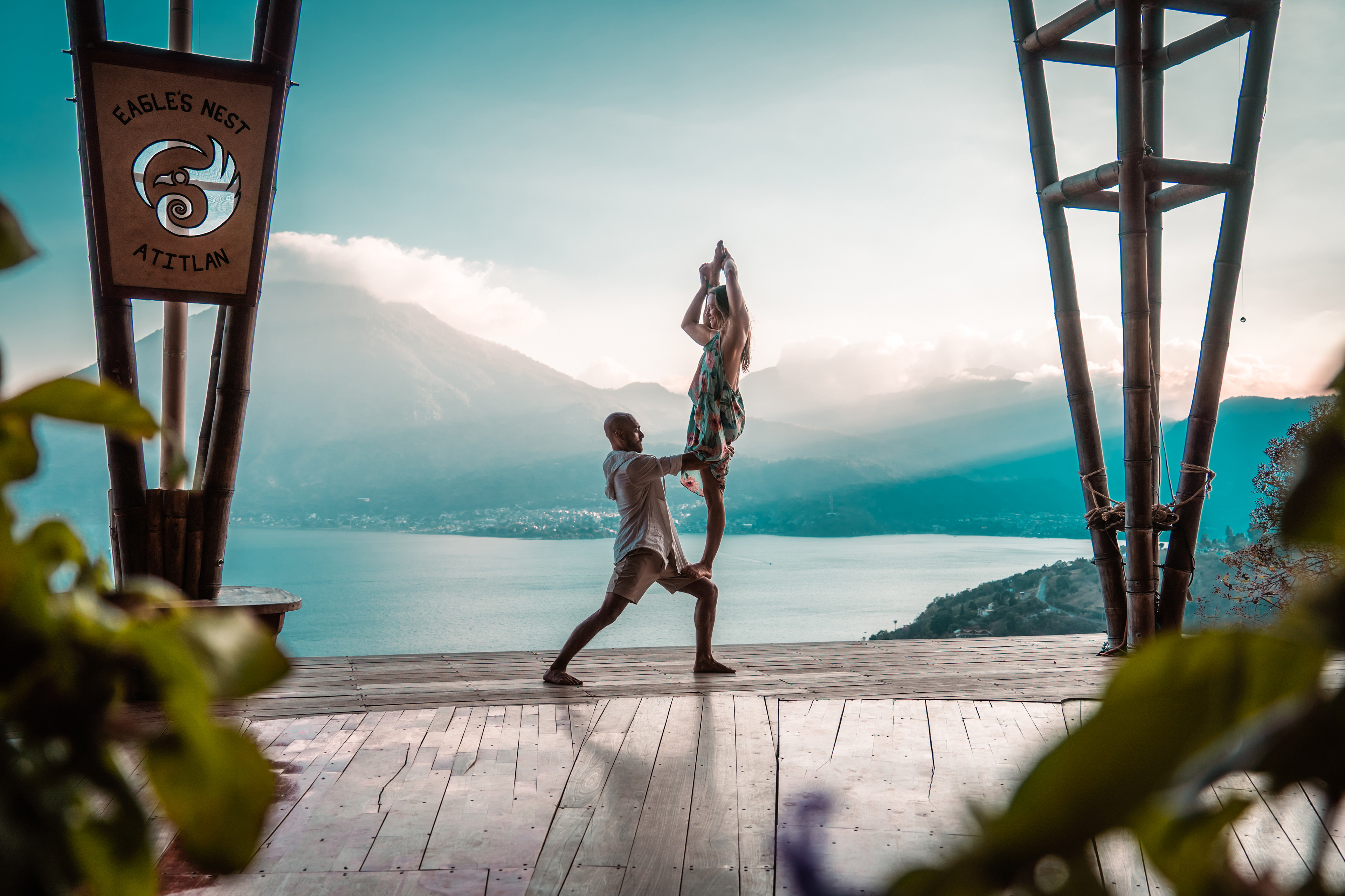 Yoga Photo shoot with Ella & David, Eagles Nest, Lake Atitlan, Guatemala