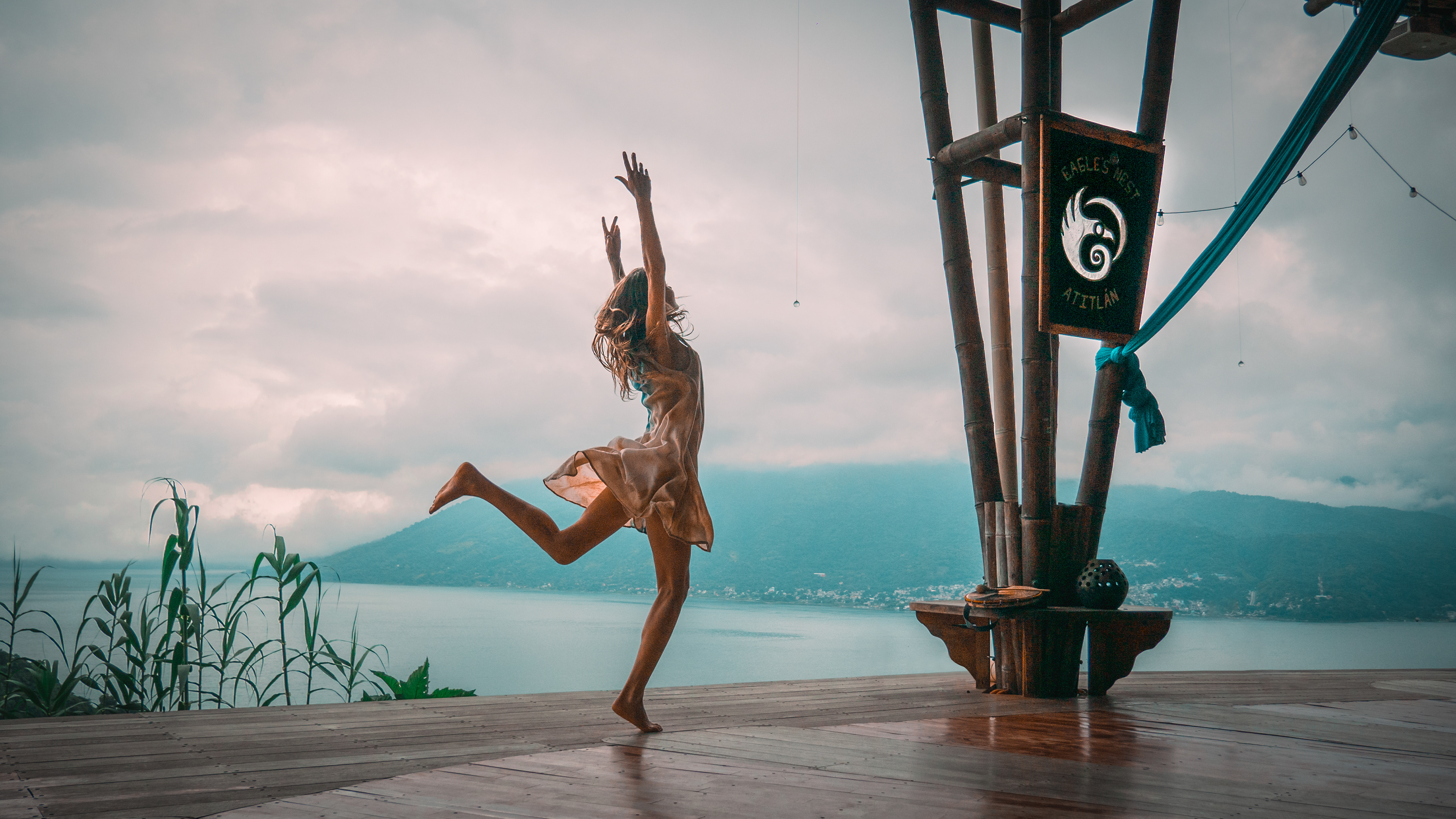 Yoga Photo shoot with Ella, Lake Atitlan, Guatemala