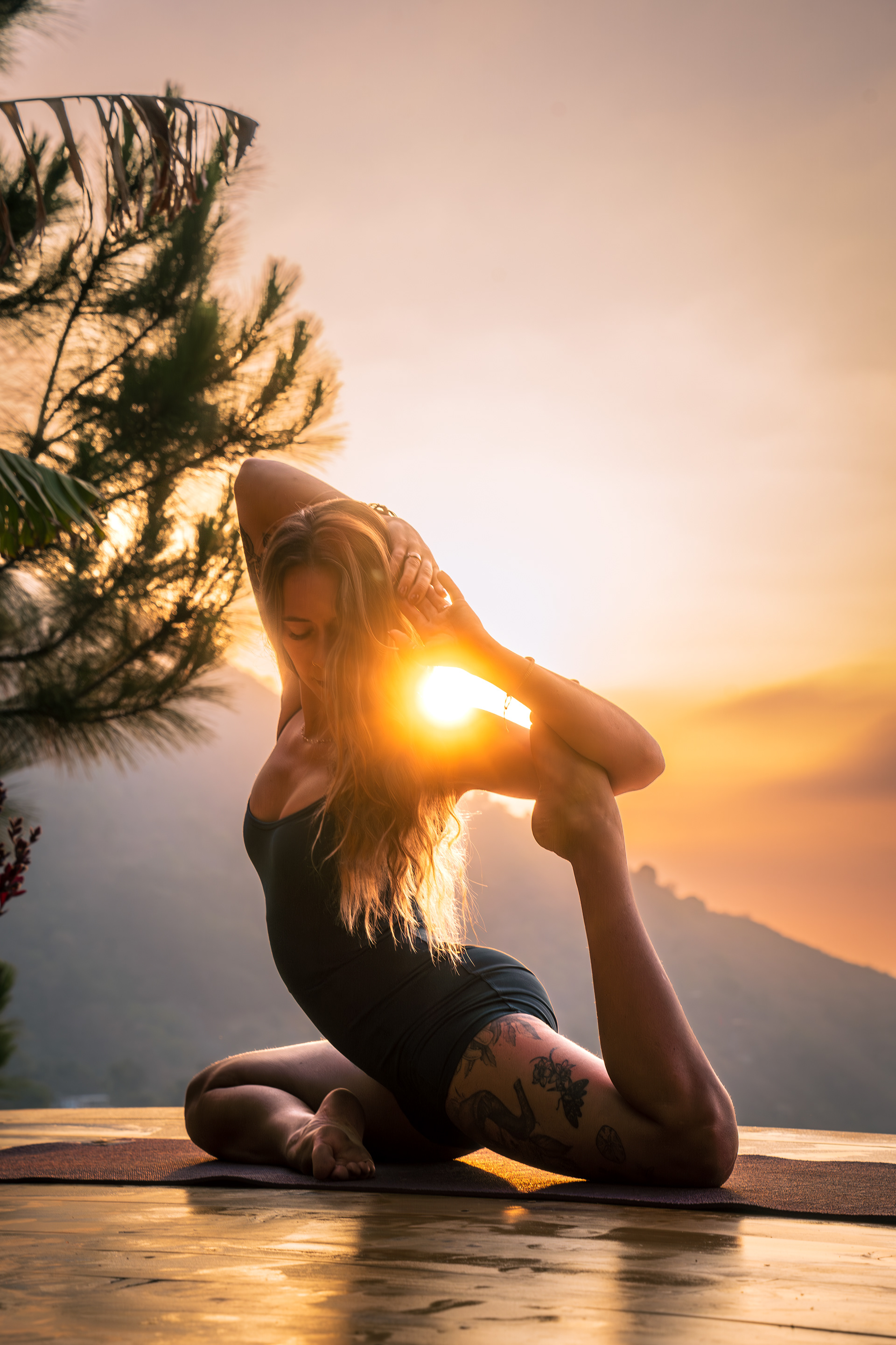 Yoga Photo shot with Ale, Eagles Nest, Guatemala