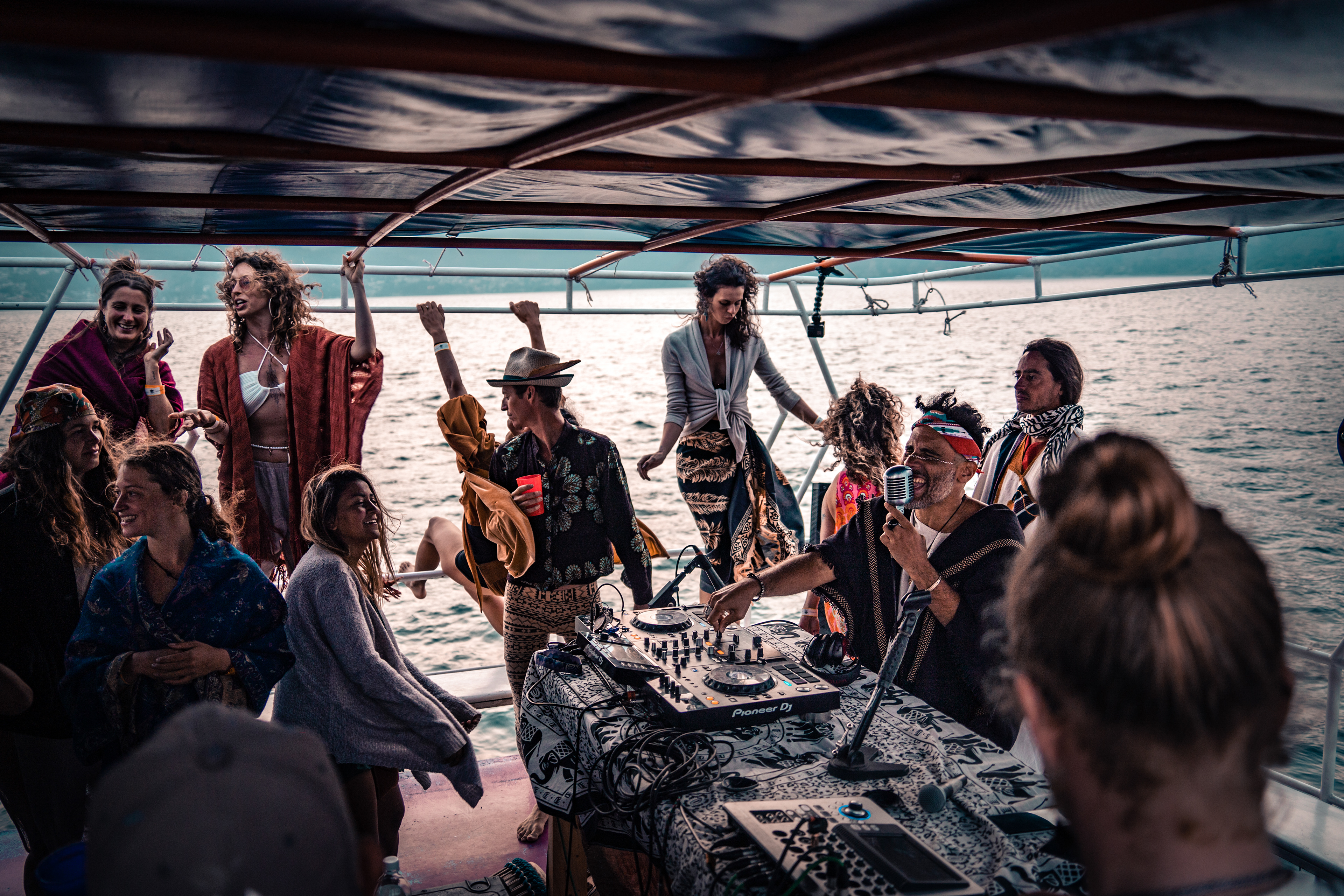 Boat Party, Eagle's Nest, Lake Atitlan, Guatemala