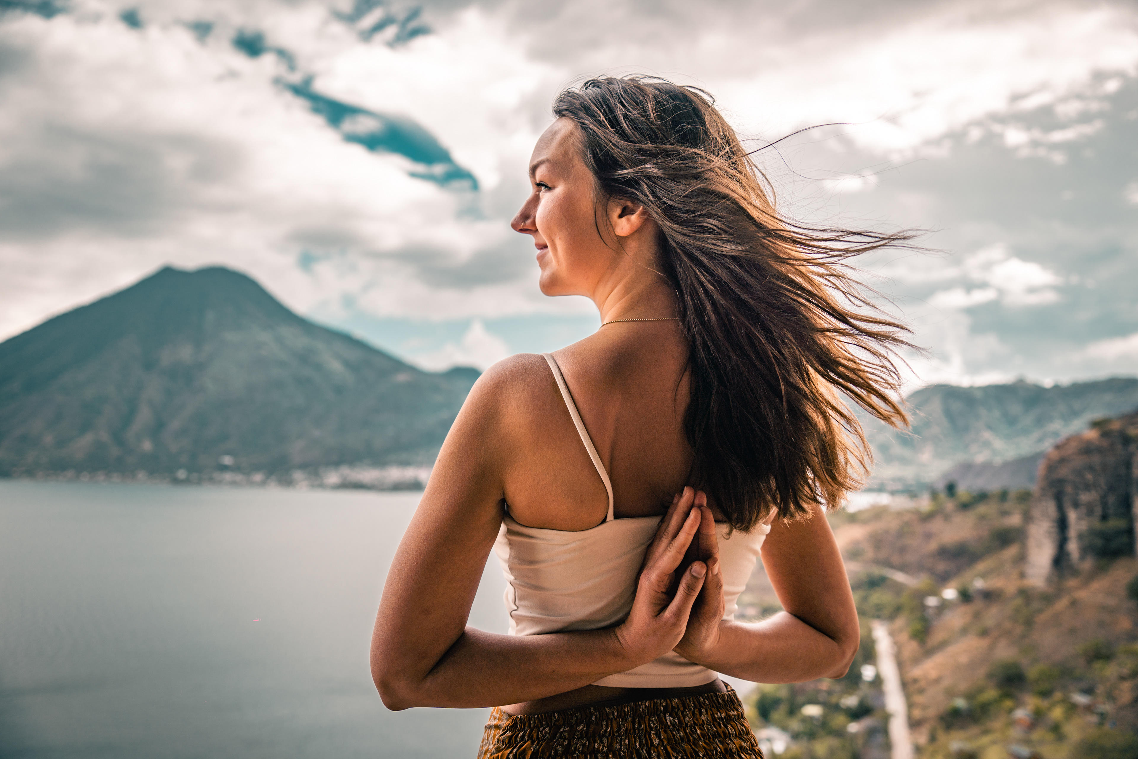Yoga Photo shoot with Laura , Lake Atitlan, Guatemala