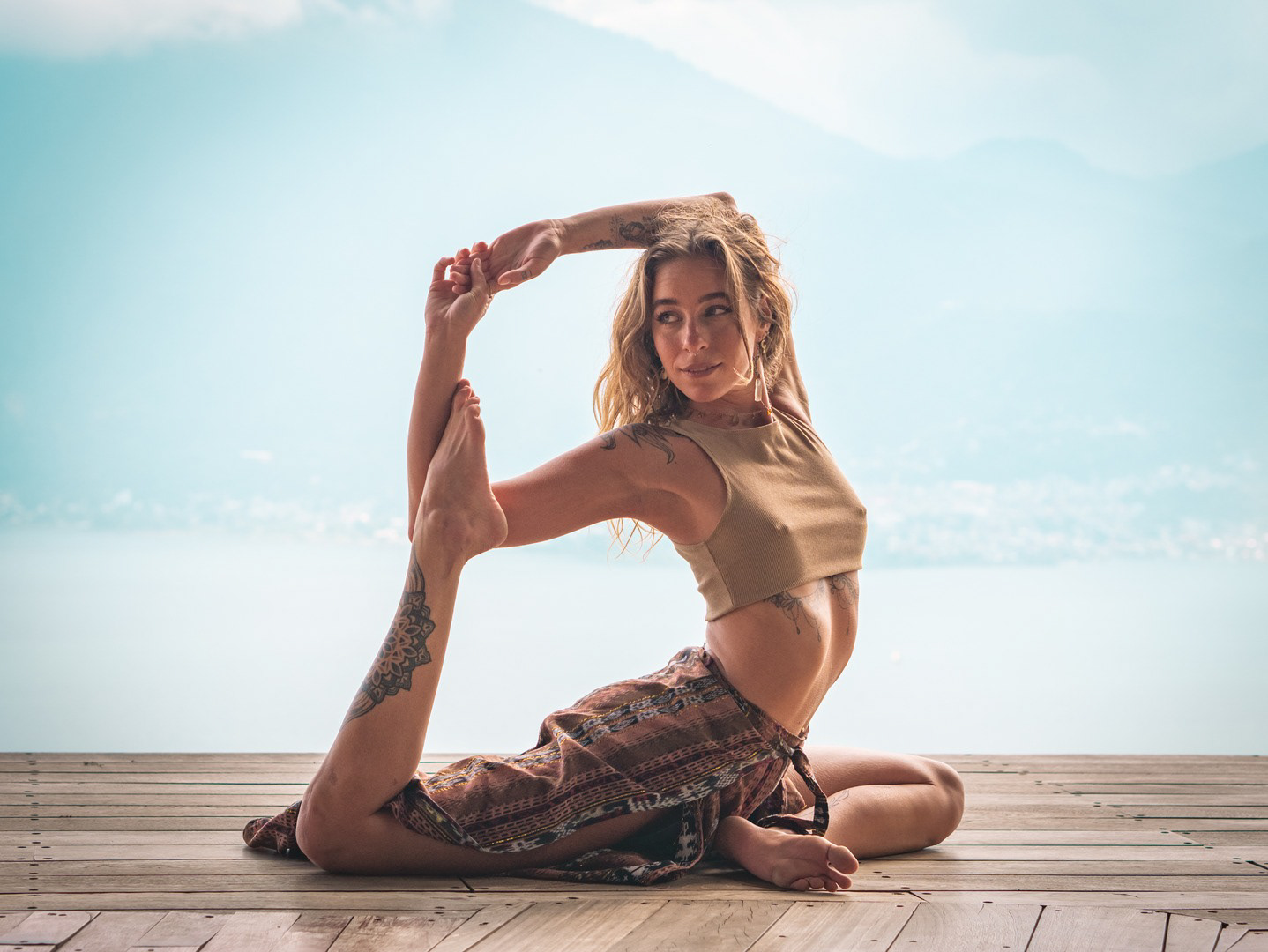 Yoga Photo shoot with Chrystee, Lake Atitlan, Guatemala