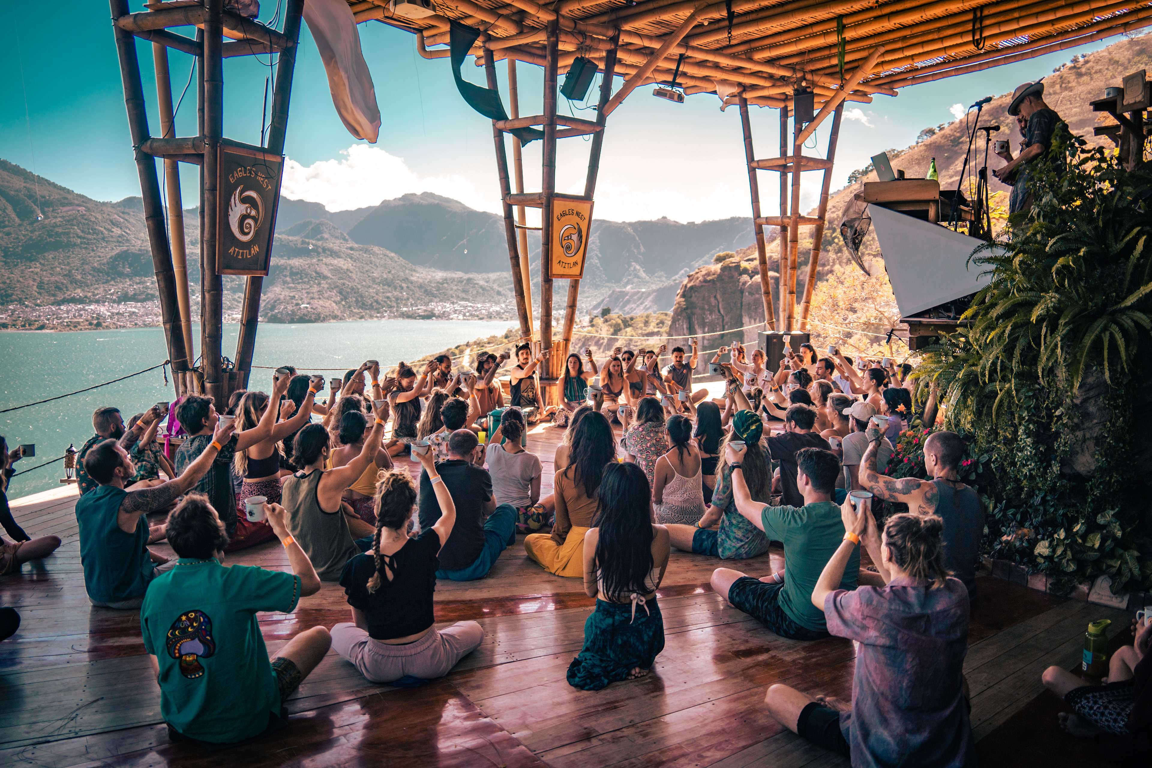 Movment Medicine with Yemnajo & Cacao Ceremony, Eagle's Nest, Lake Atitlan, Guatemala