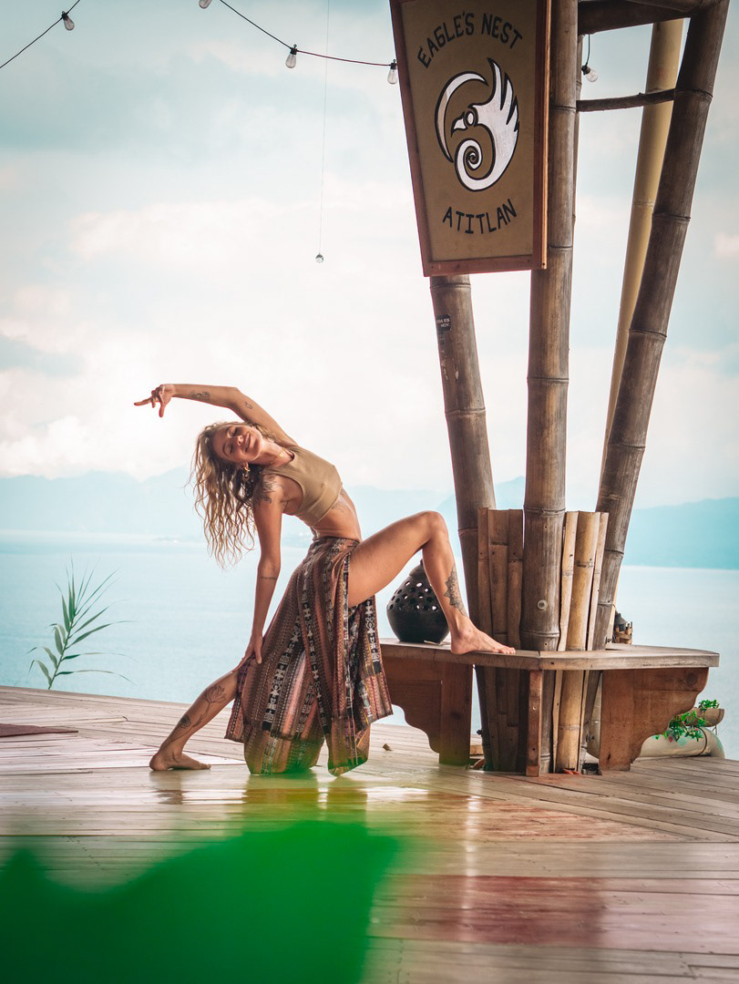 Yoga Photo shoot with Chrystee, Lake Atitlan, Guatemala