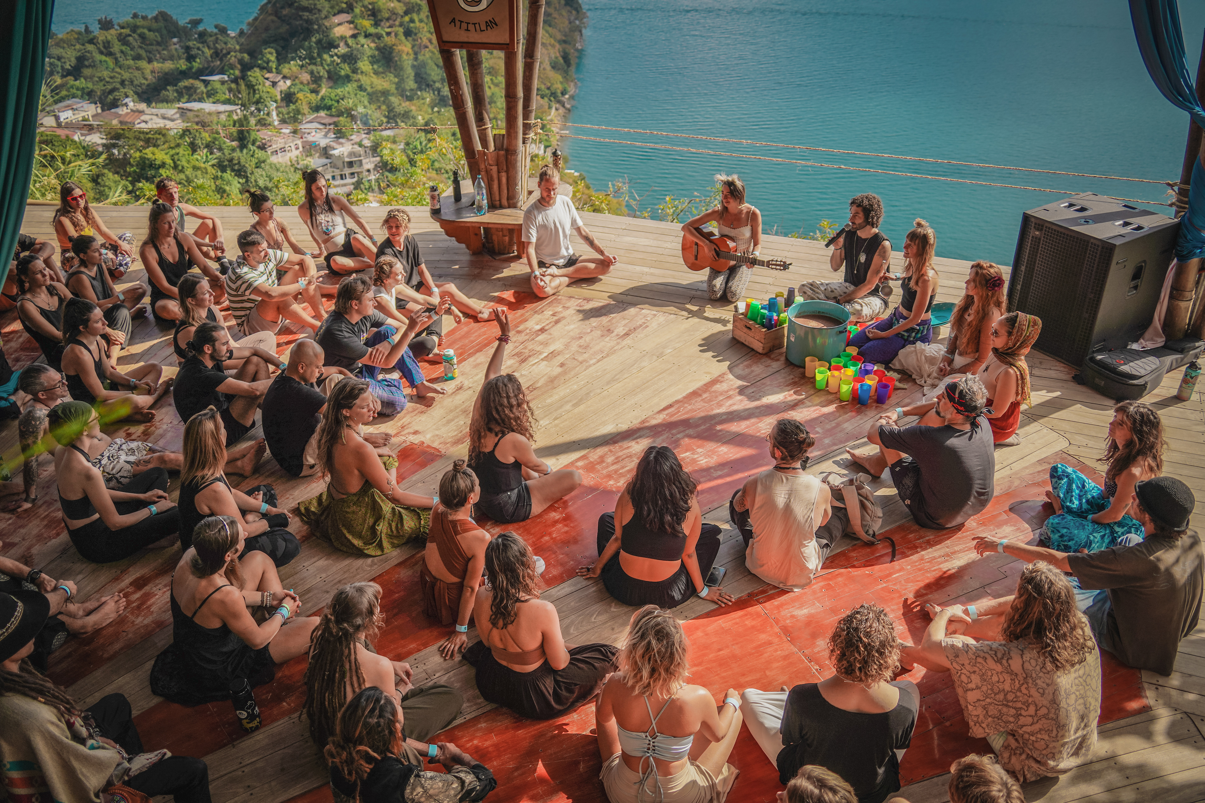 Movment Medicine with Oveous & Cacao Ceremony, Eagle's Nest, Lake Atitlan, Guatemala