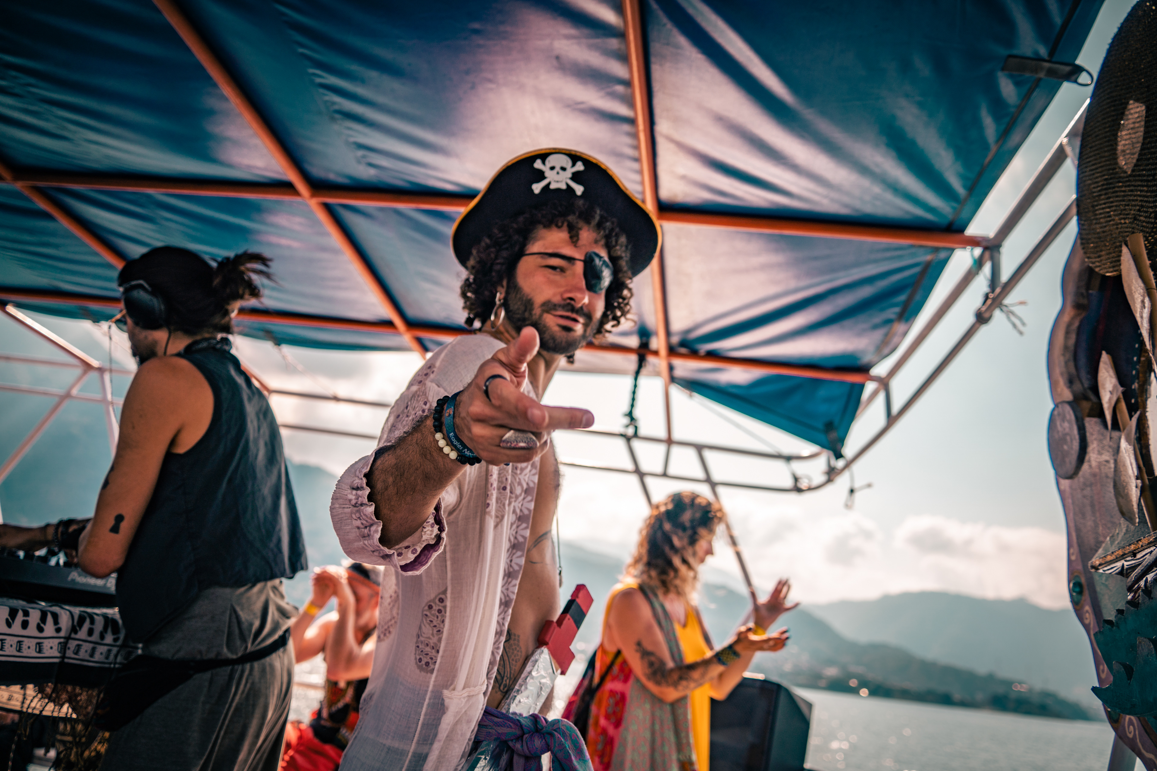 Boat Party, Eagle's Nest, Lake Atitlan, Guatemala