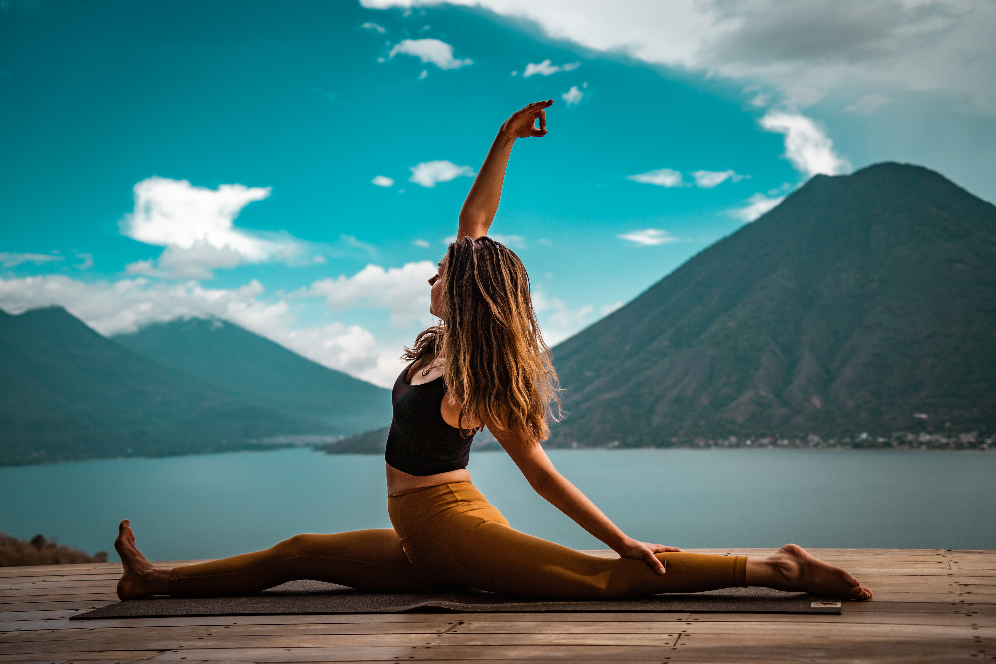 Yoga Photo shoot with Laura , Lake Atitlan, Guatemala