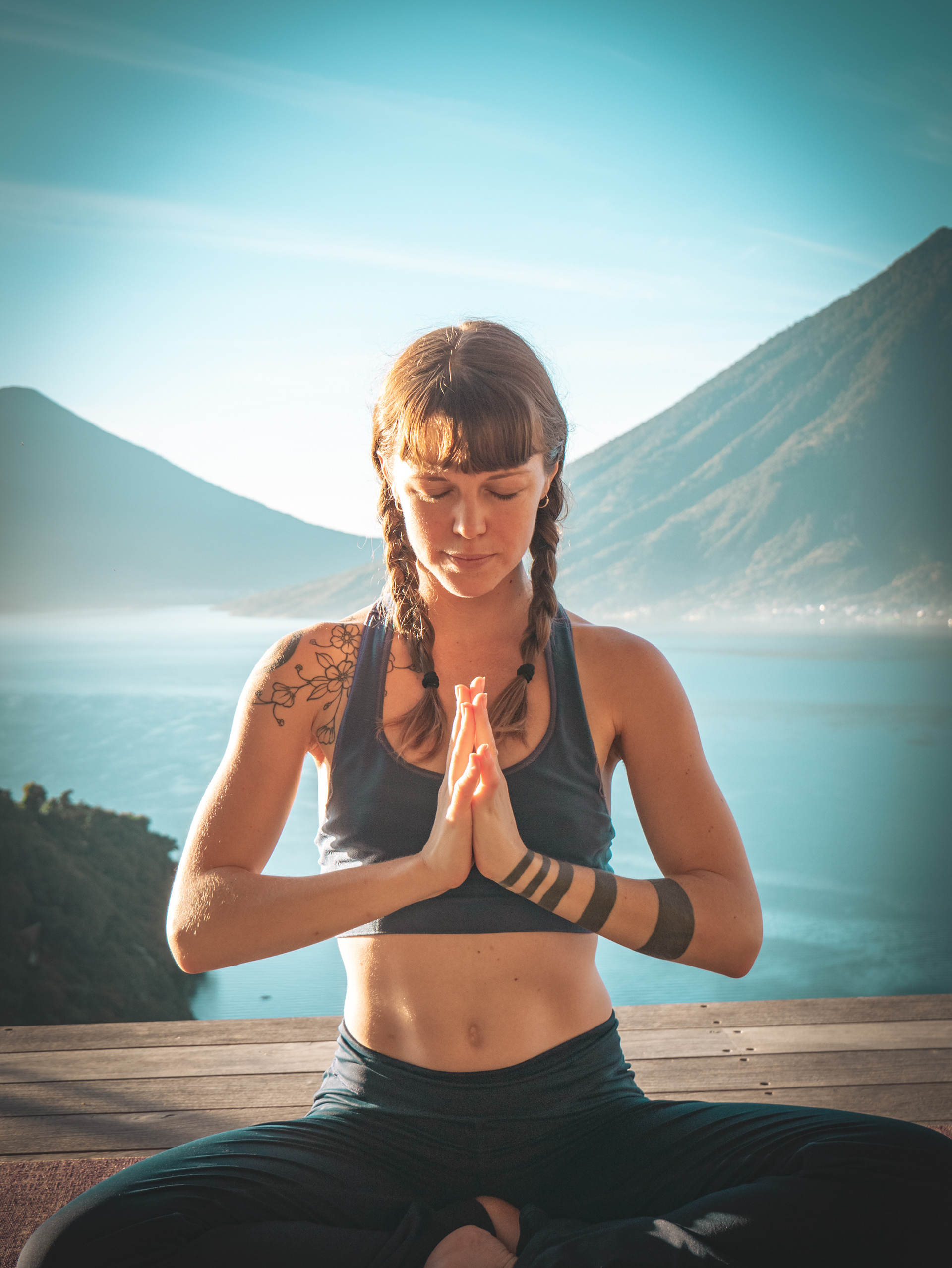 Yoga Photo shoot with Miriam, Lake Atitlan, Guatemala