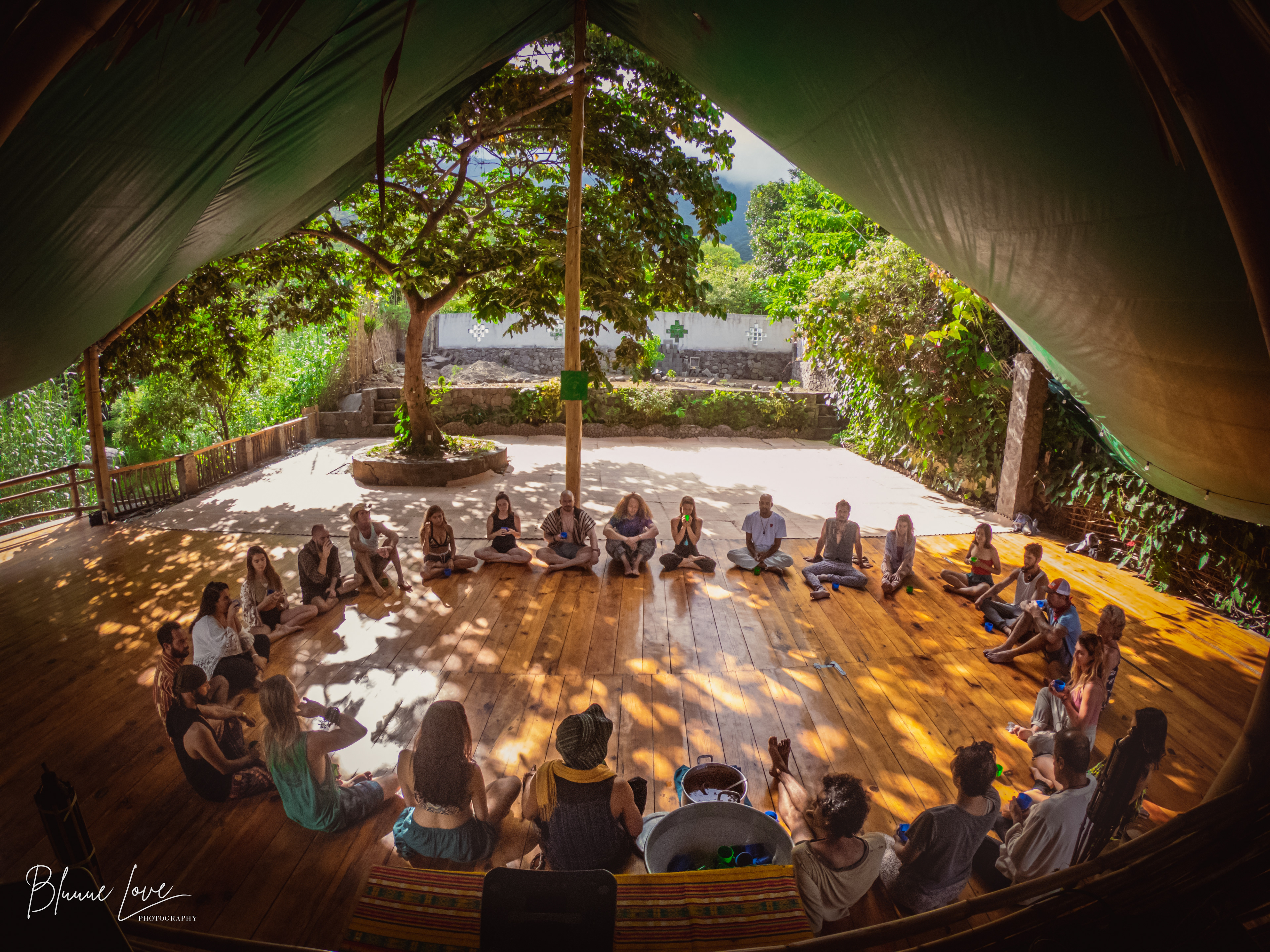 Ecstatic dance, Gaia Dance Temple, Tzununa, Guatemala