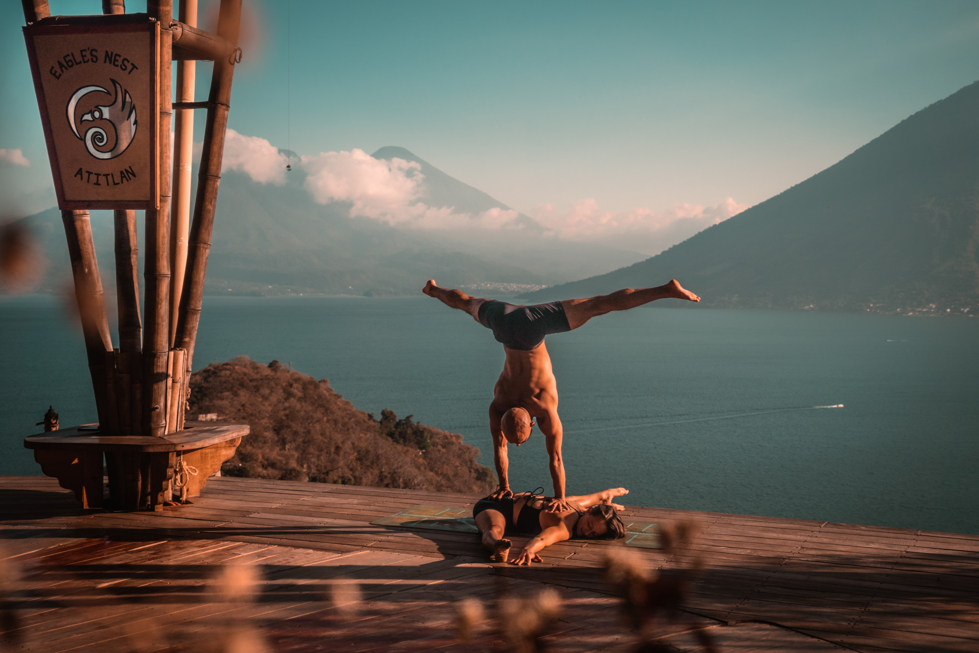 Yoga Photo shoot with Ella & David, Eagles Nest, Lake Atitlan, Guatemala
