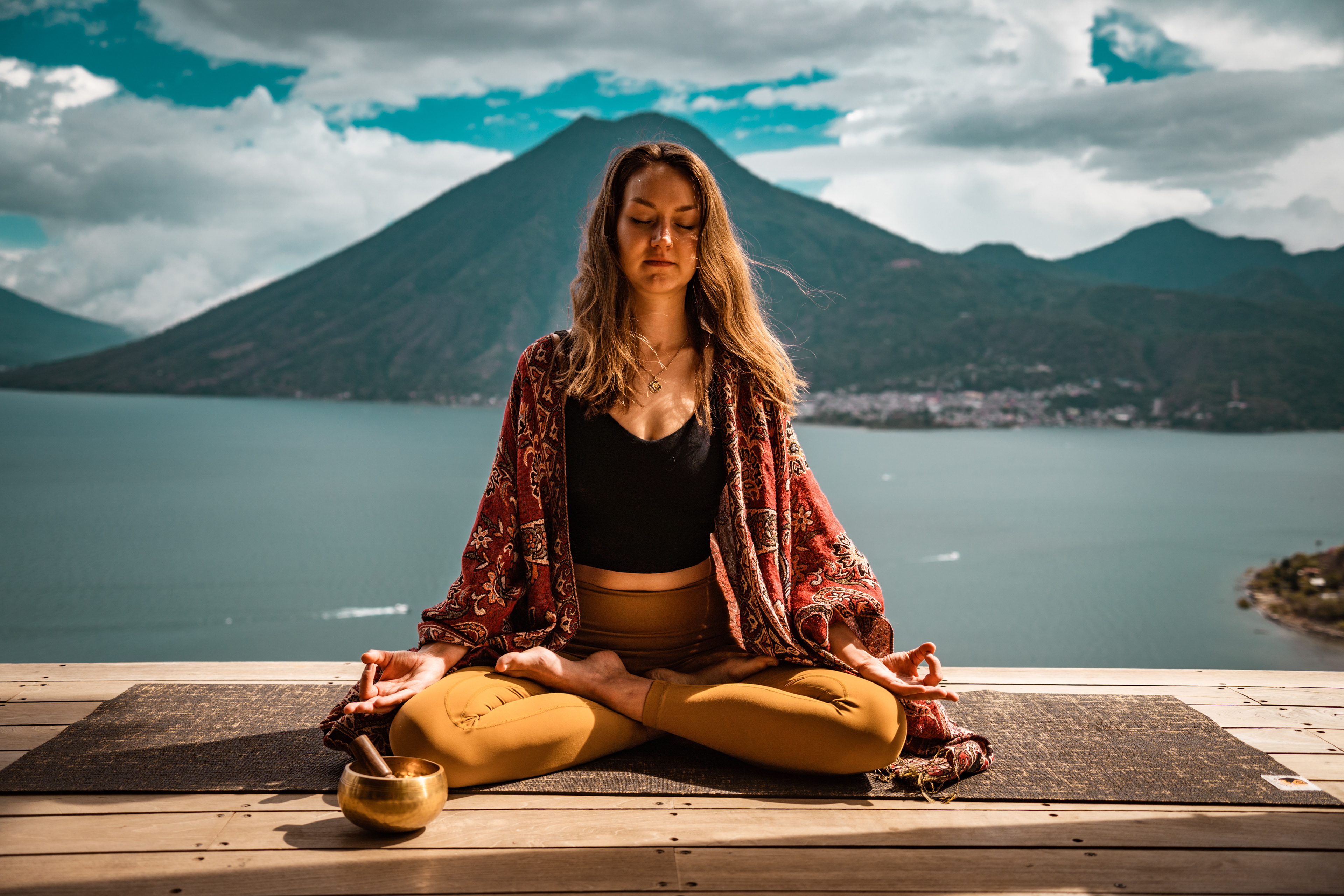 Yoga Photo shoot with Laura , Lake Atitlan, Guatemala