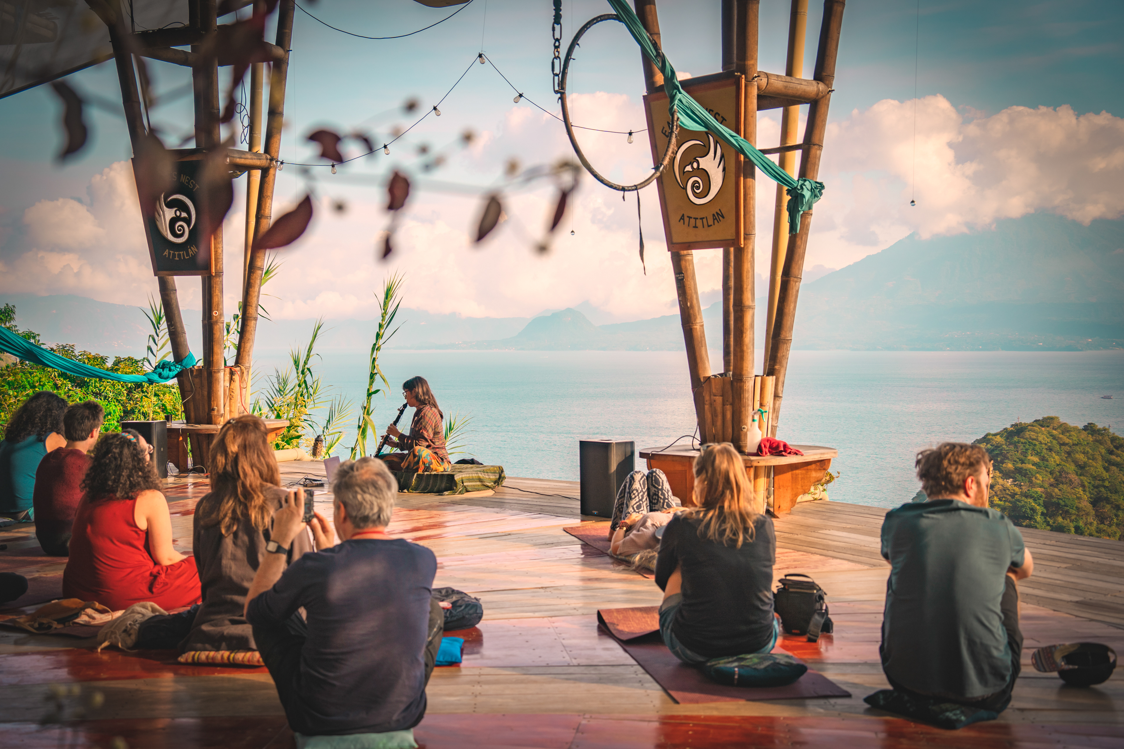Flut Concert, Eagle's Nest, Lake Atitlan, Guatemala