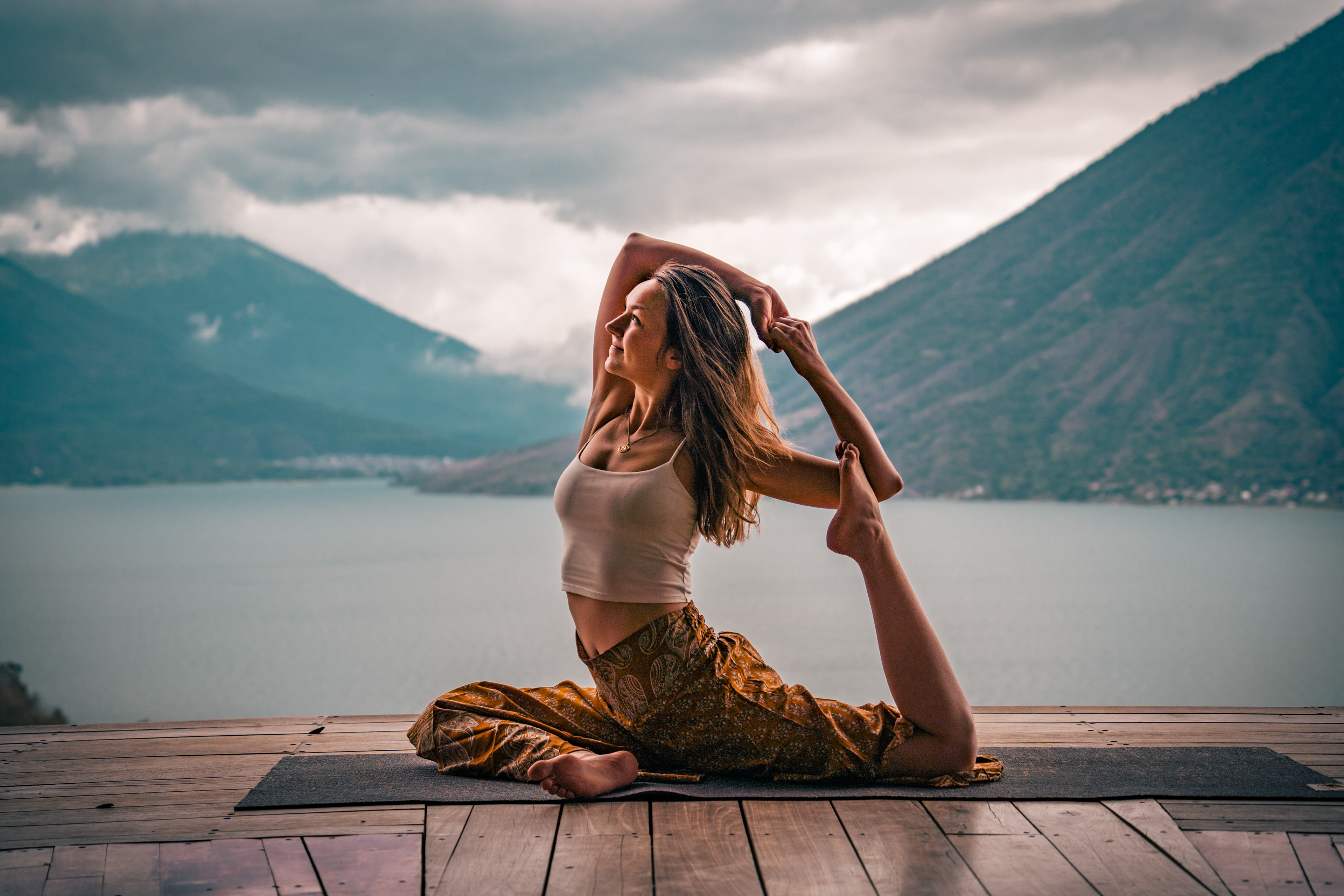 Yoga Photo shoot with Laura , Lake Atitlan, Guatemala