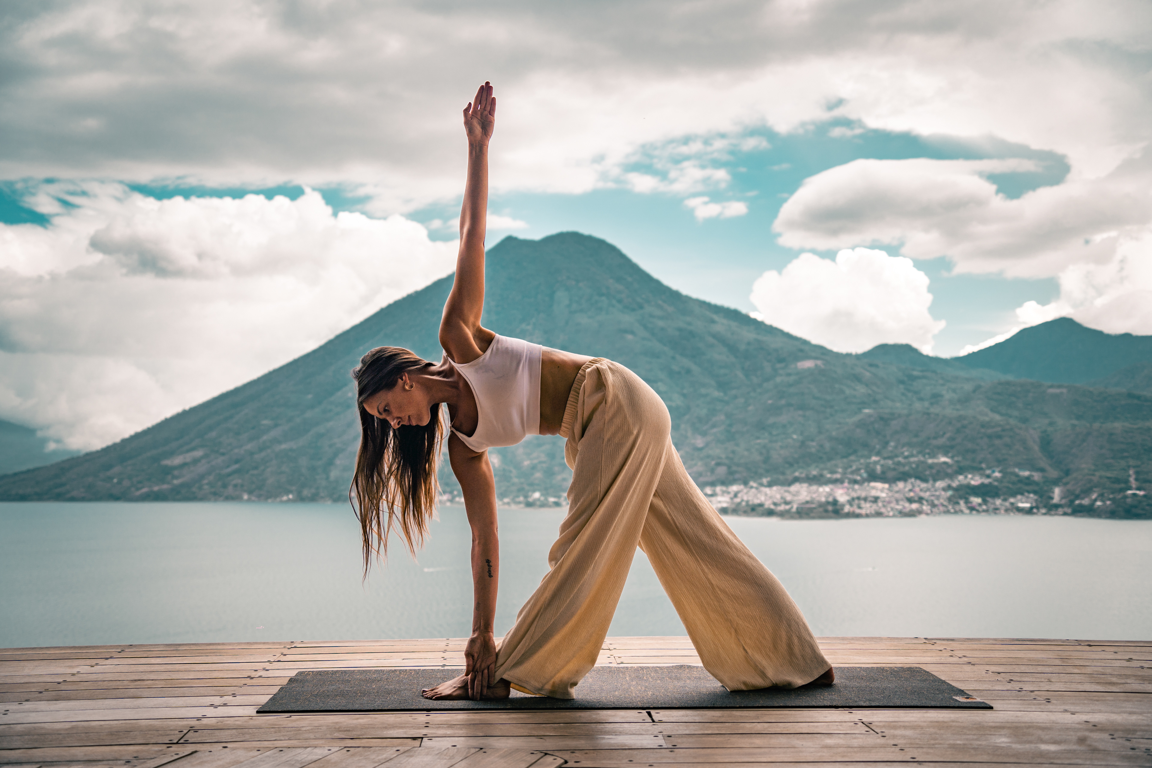 Yoga Photo shoot with Rachael , Lake Atitlan, Guatemala