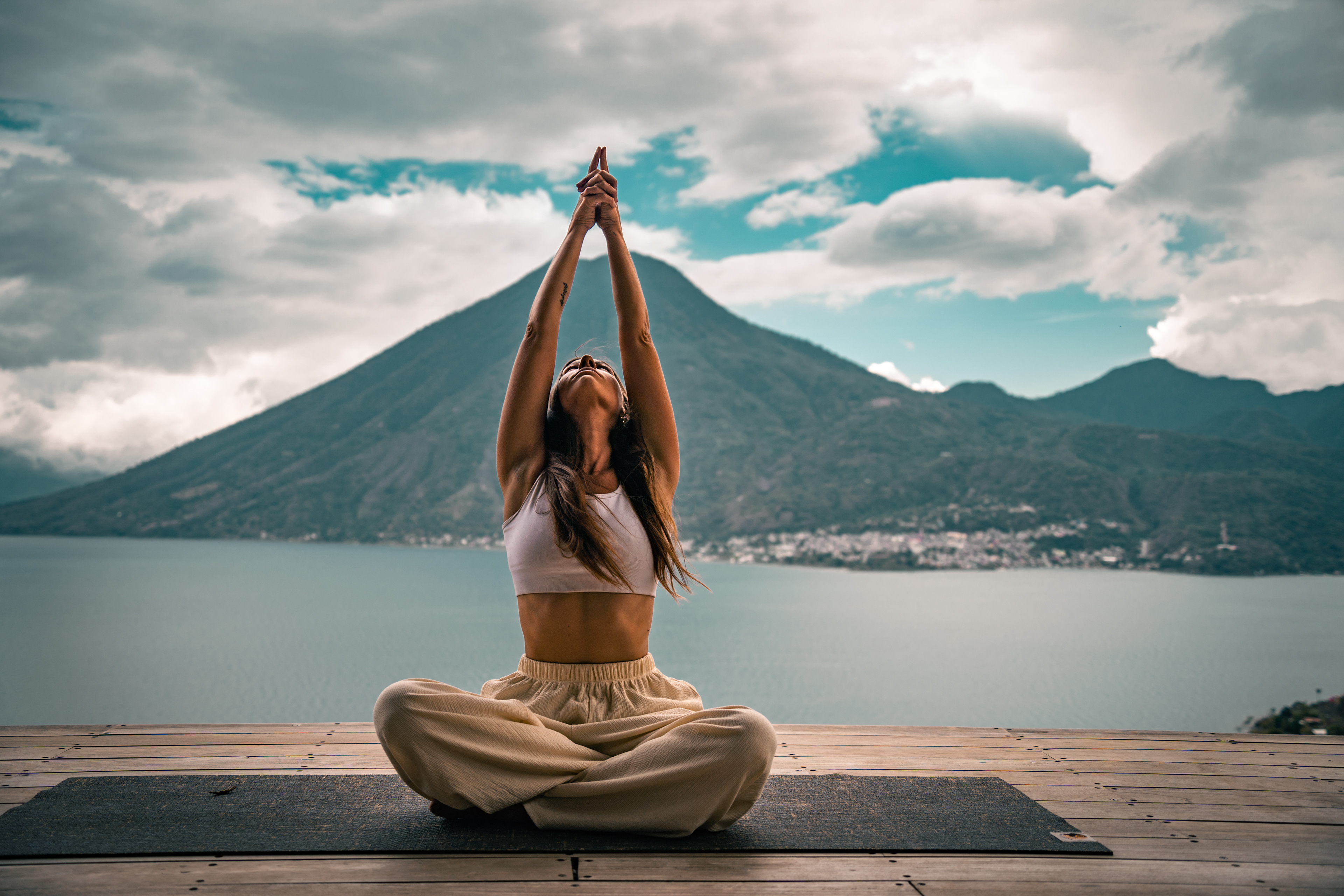 Yoga Photo shoot with Rachael , Lake Atitlan, Guatemala