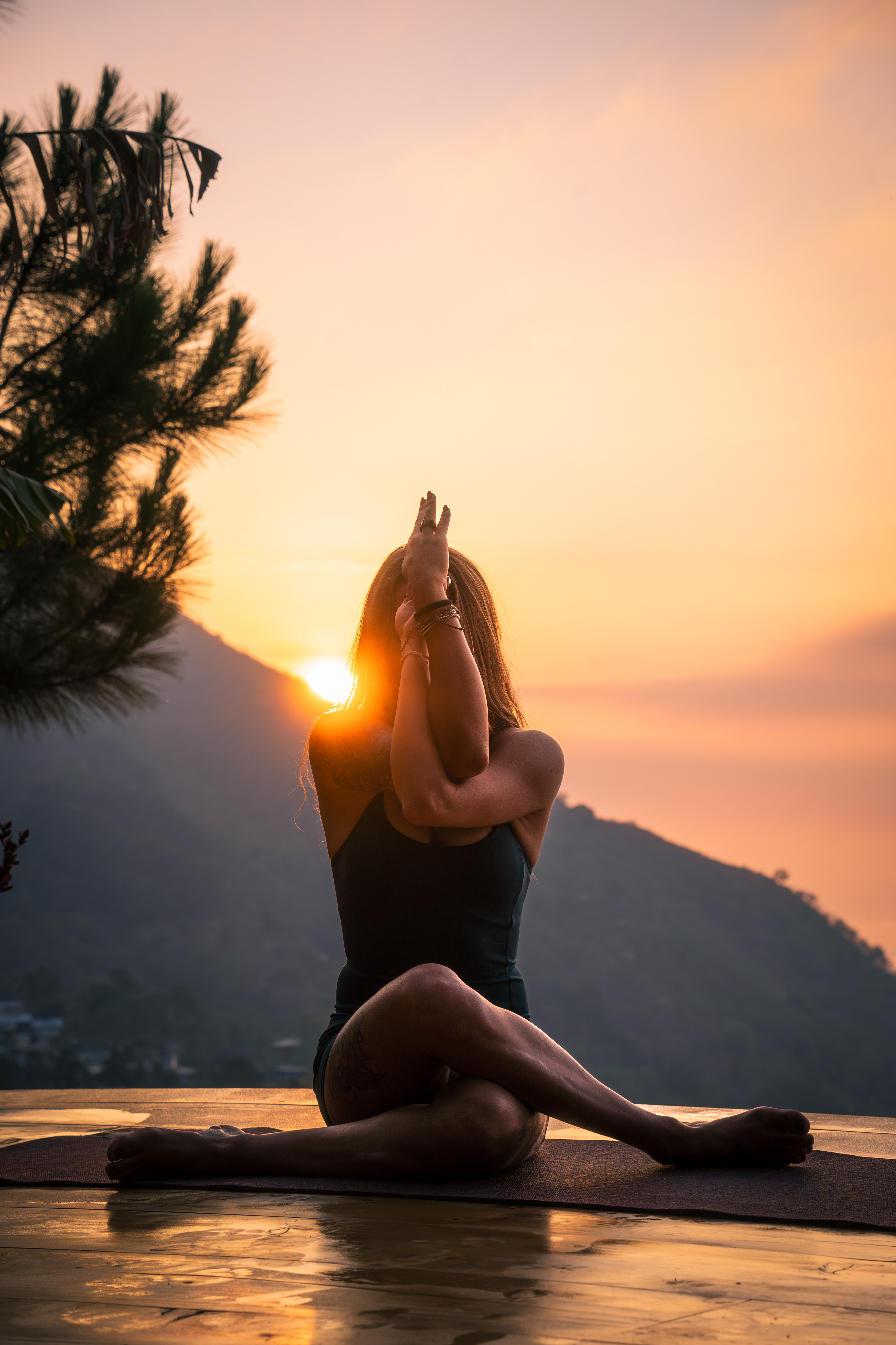 Yoga Photo shot with Ale, Eagles Nest, Guatemala