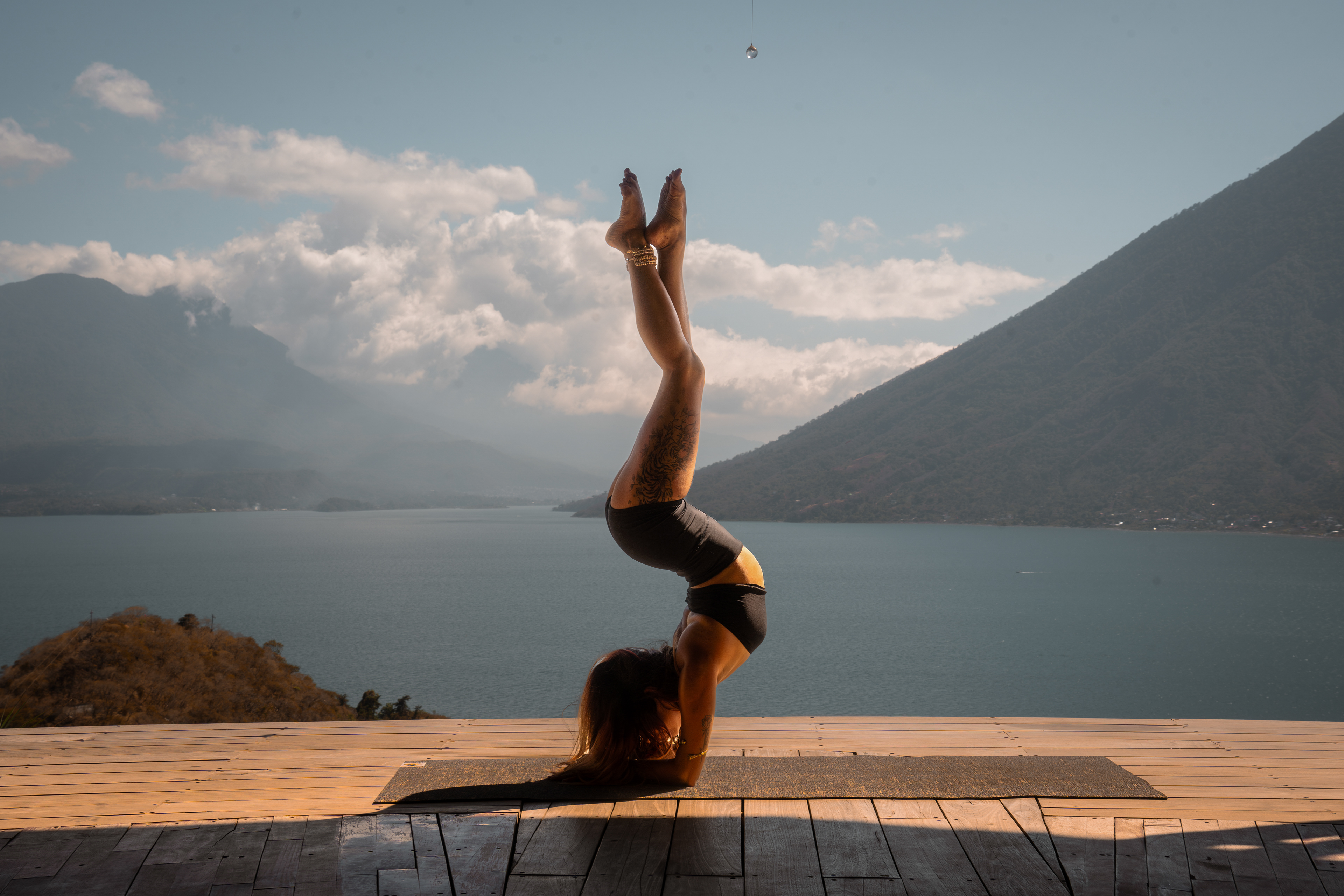 Yoga Photo shoot with Luna, Lake Atitlan, Guatemala