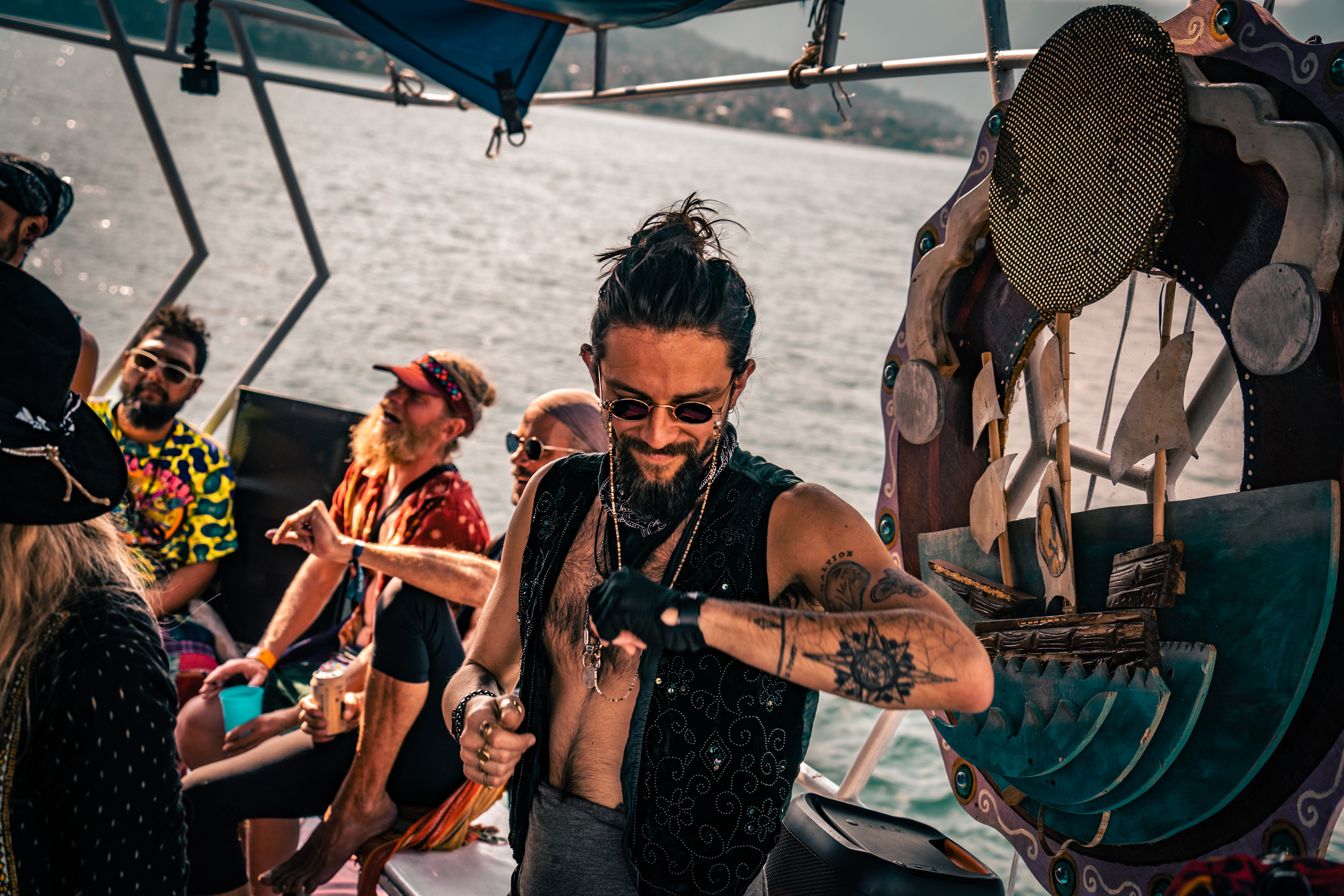 Boat Party, Eagle's Nest, Lake Atitlan, Guatemala