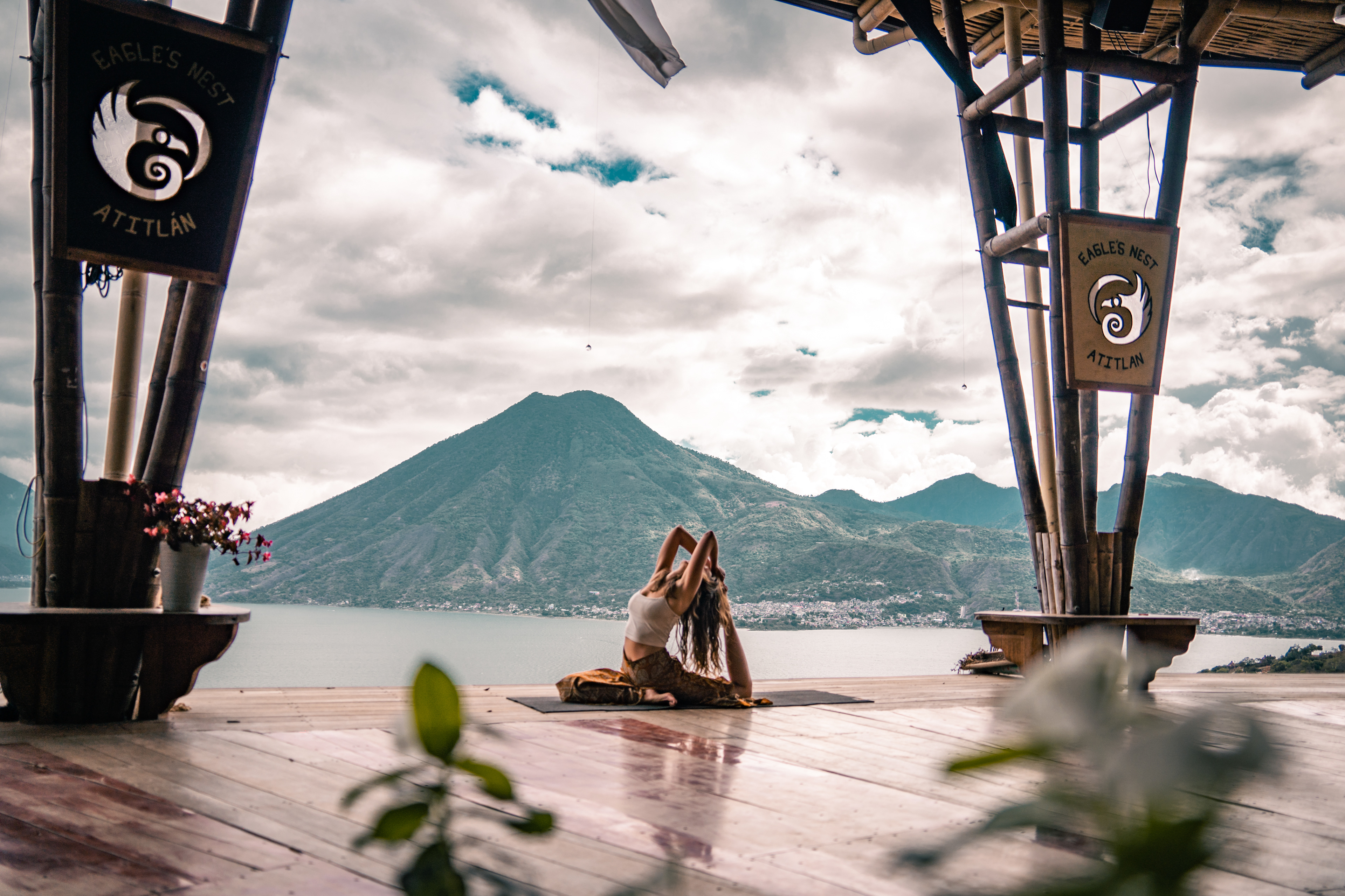 Yoga Photo shoot with Laura , Lake Atitlan, Guatemala