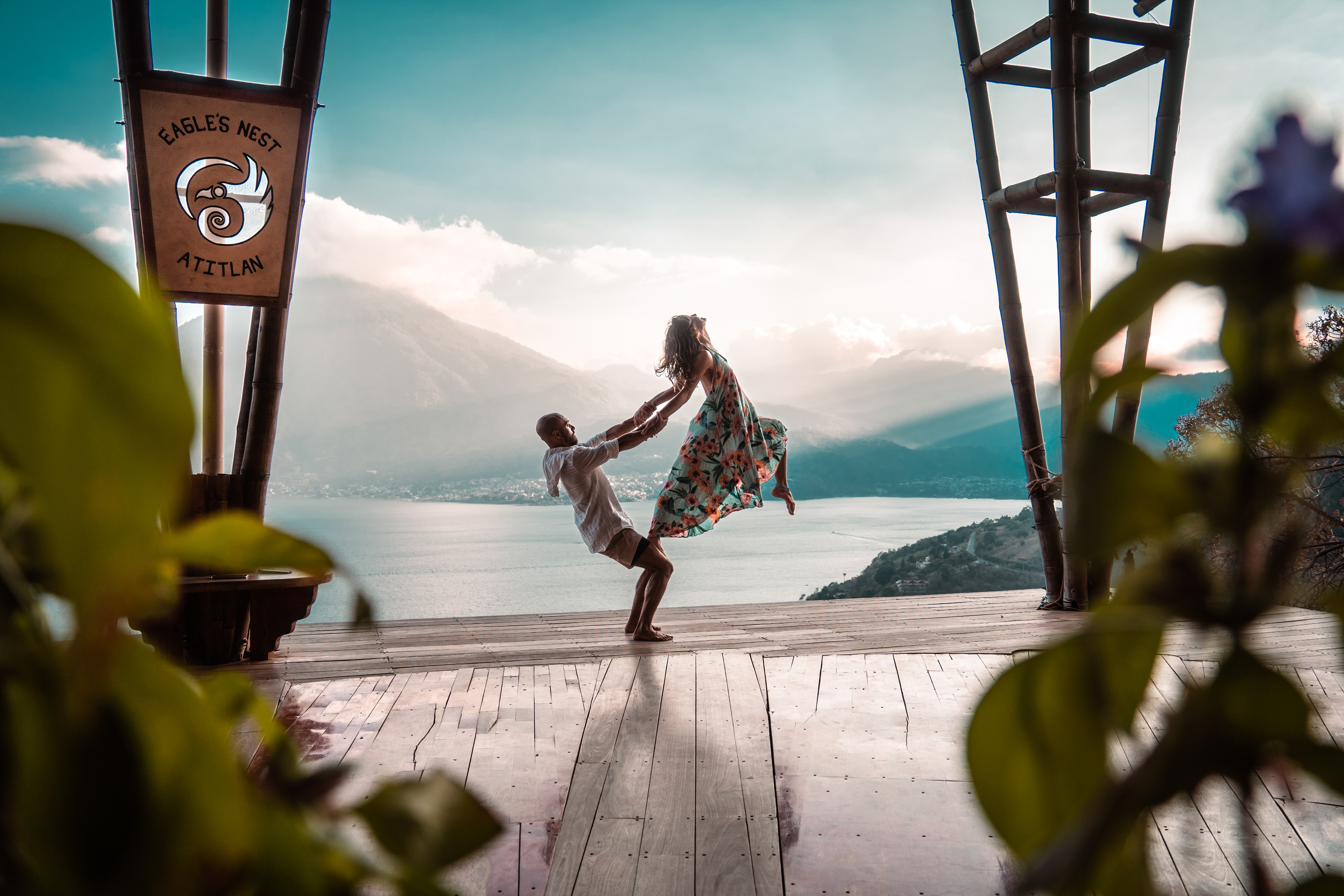 Yoga Photo shoot with Ella & David, Eagles Nest, Lake Atitlan, Guatemala