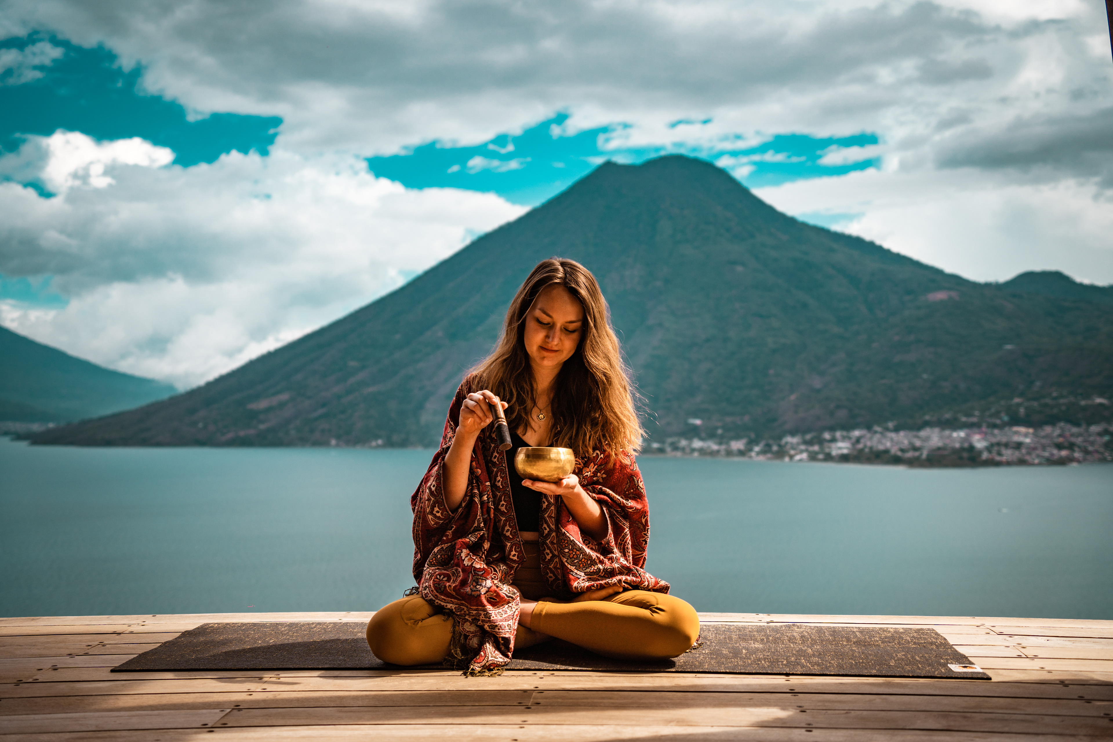 Yoga Photo shoot with Laura , Lake Atitlan, Guatemala