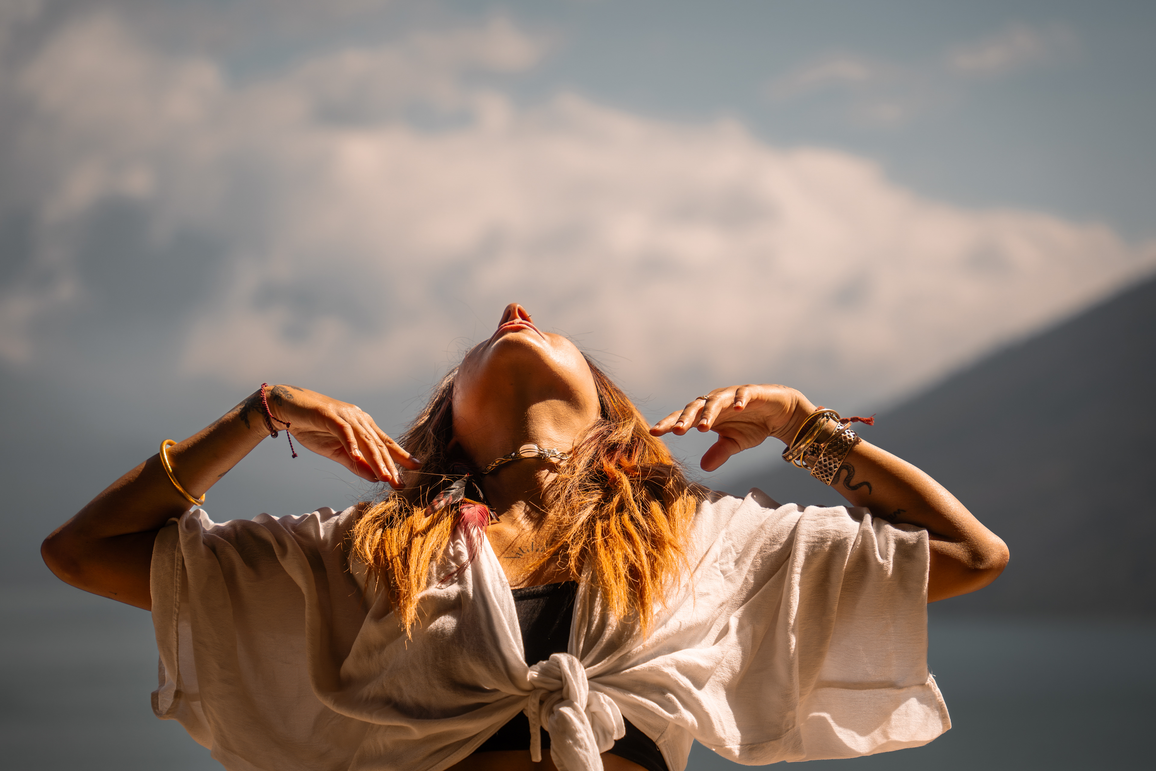 Yoga Photo shoot with Luna, Lake Atitlan, Guatemala