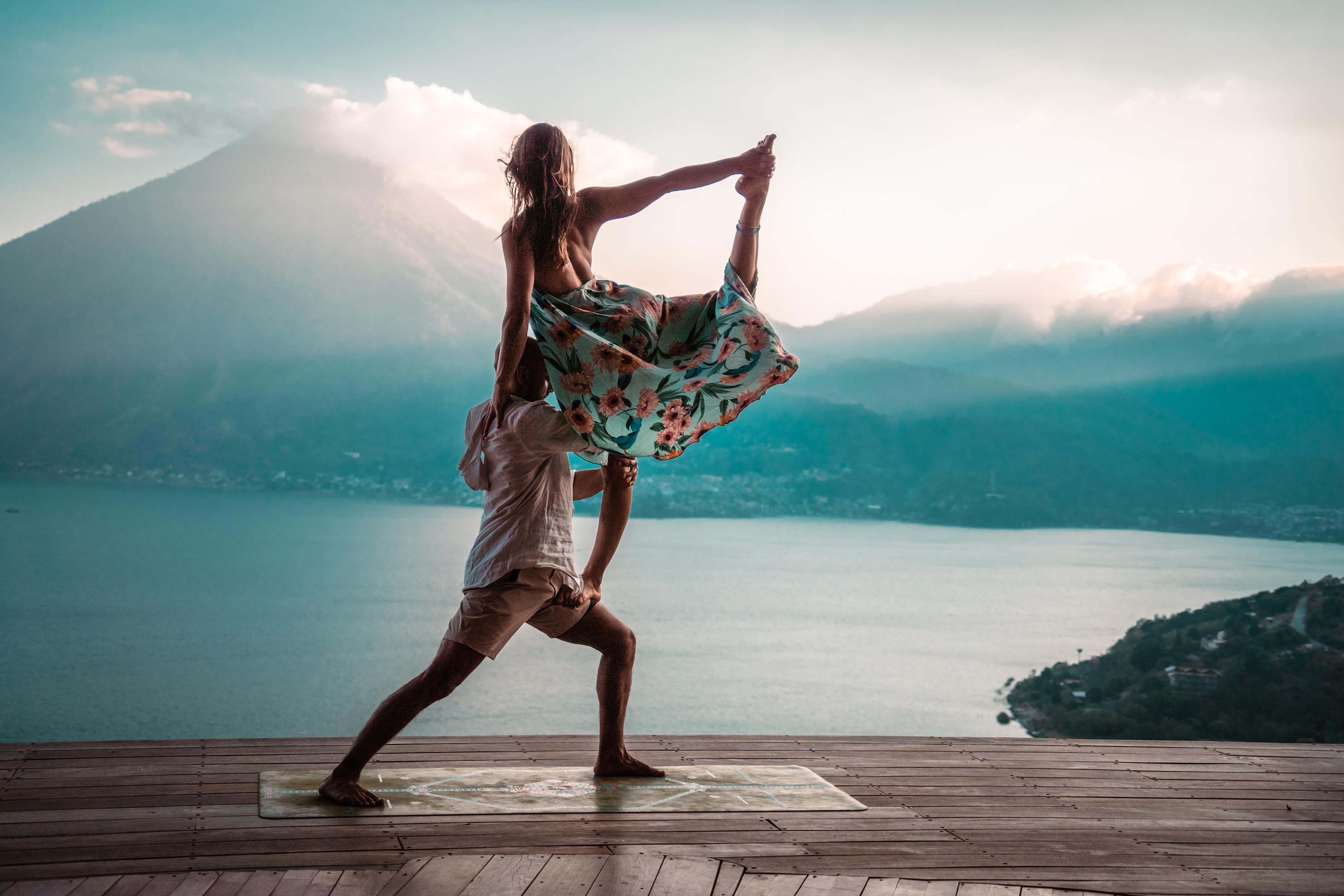 Yoga Photo shoot with Ella & David, Eagles Nest, Lake Atitlan, Guatemala