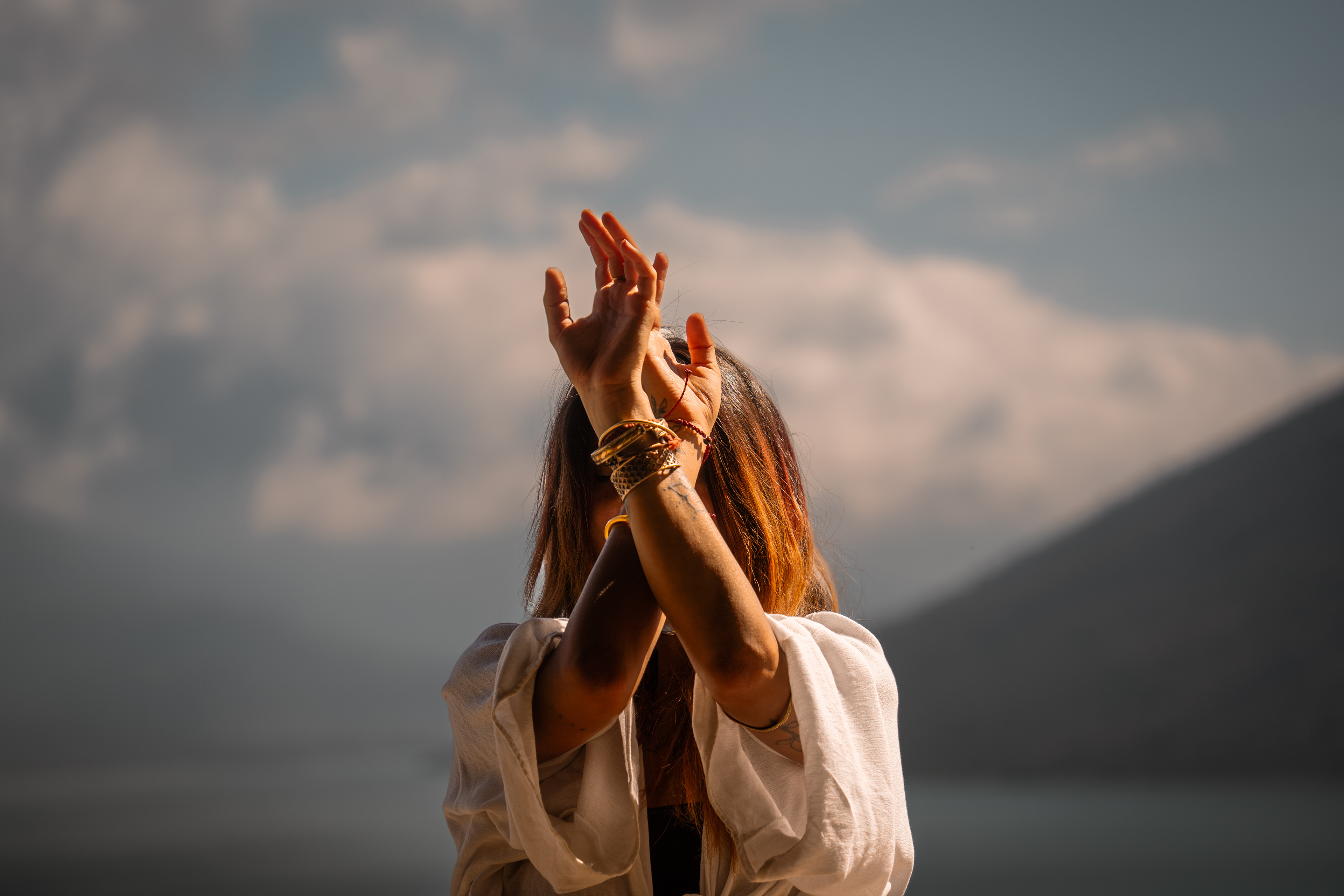 Yoga Photo shoot with Luna, Lake Atitlan, Guatemala
