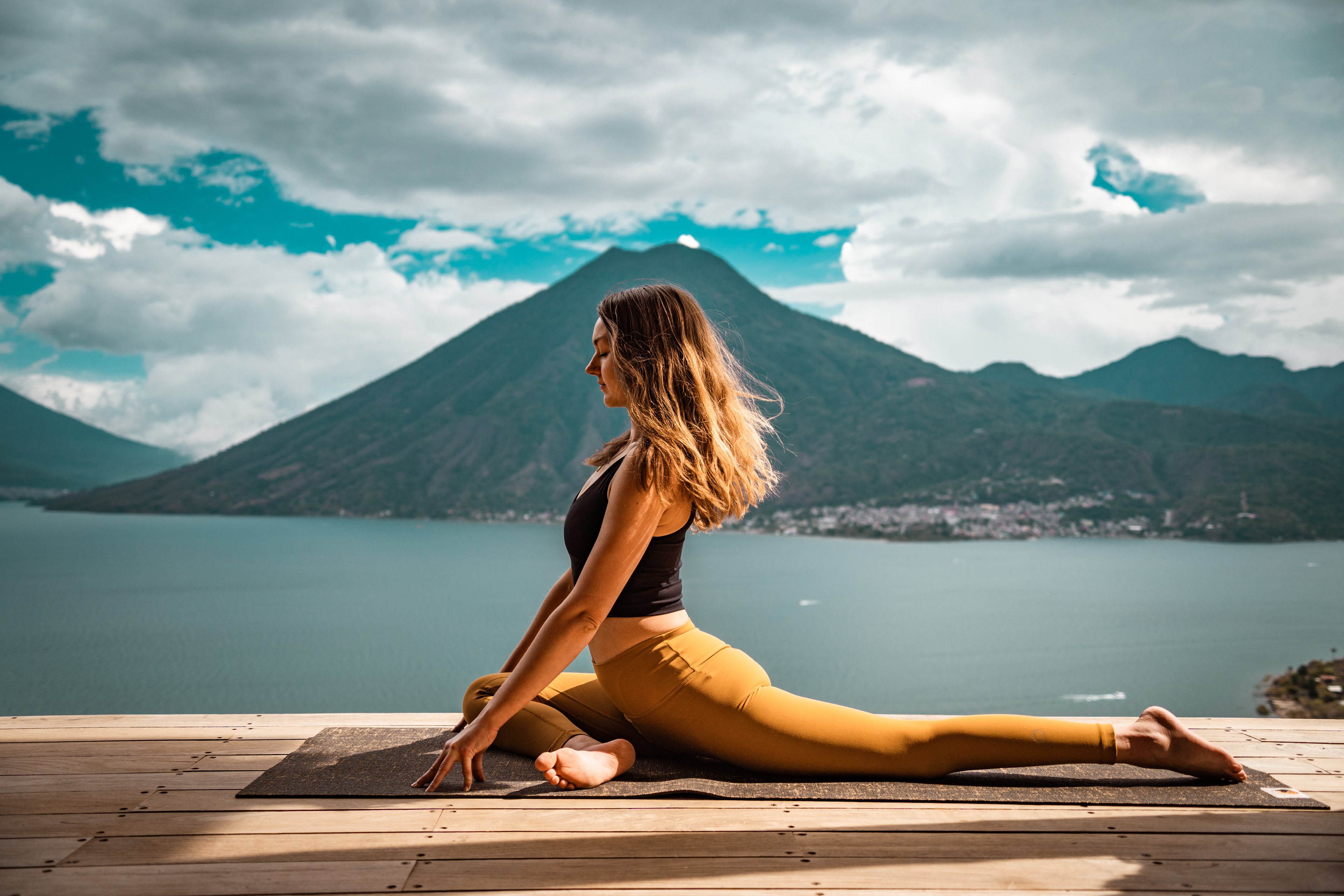 Yoga Photo shoot with Laura , Lake Atitlan, Guatemala