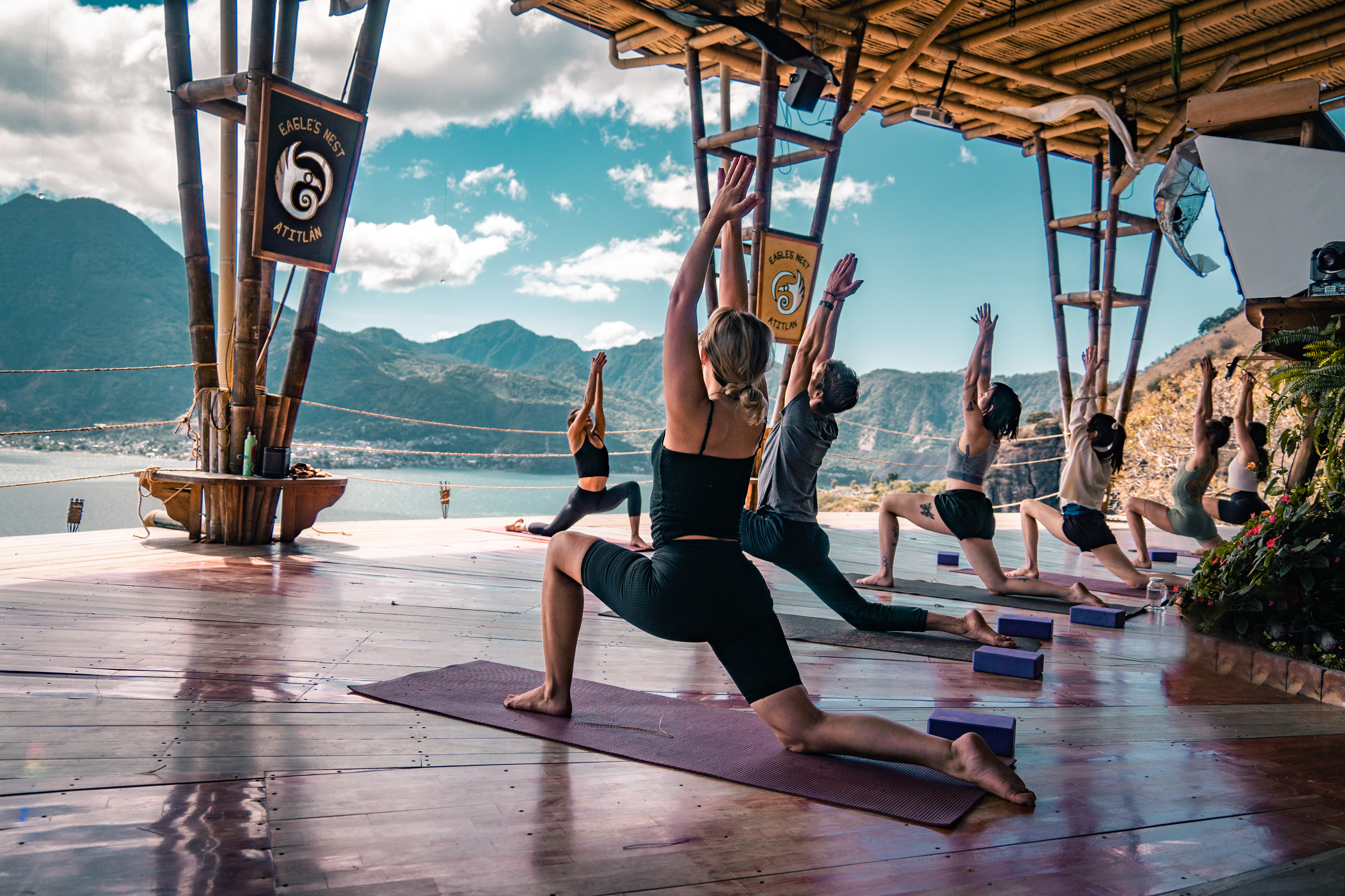 Yoga Photo shoot, Eagles Nest, Lake Atitlan, Guatemala