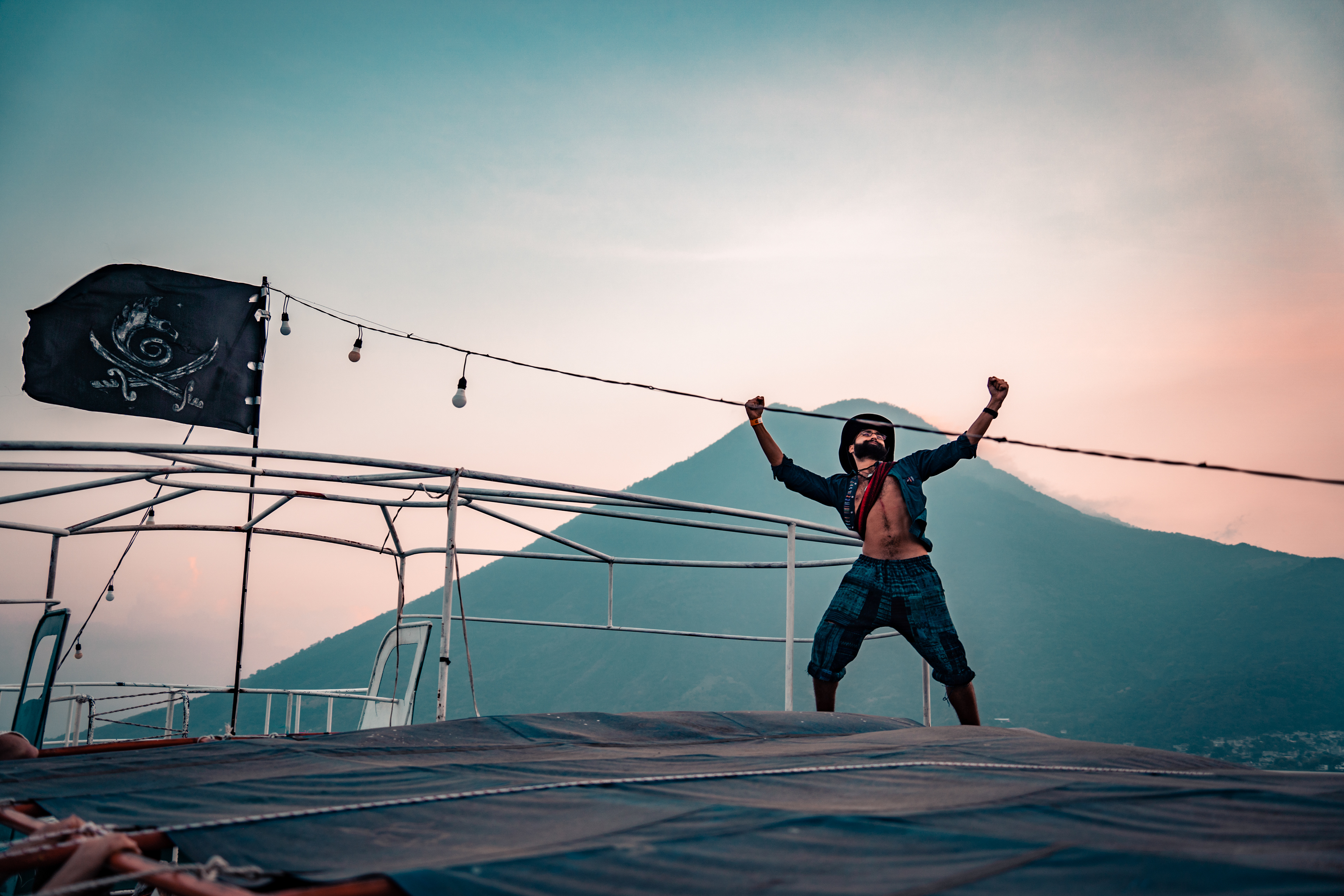 Boat Party, Eagle's Nest, Lake Atitlan, Guatemala